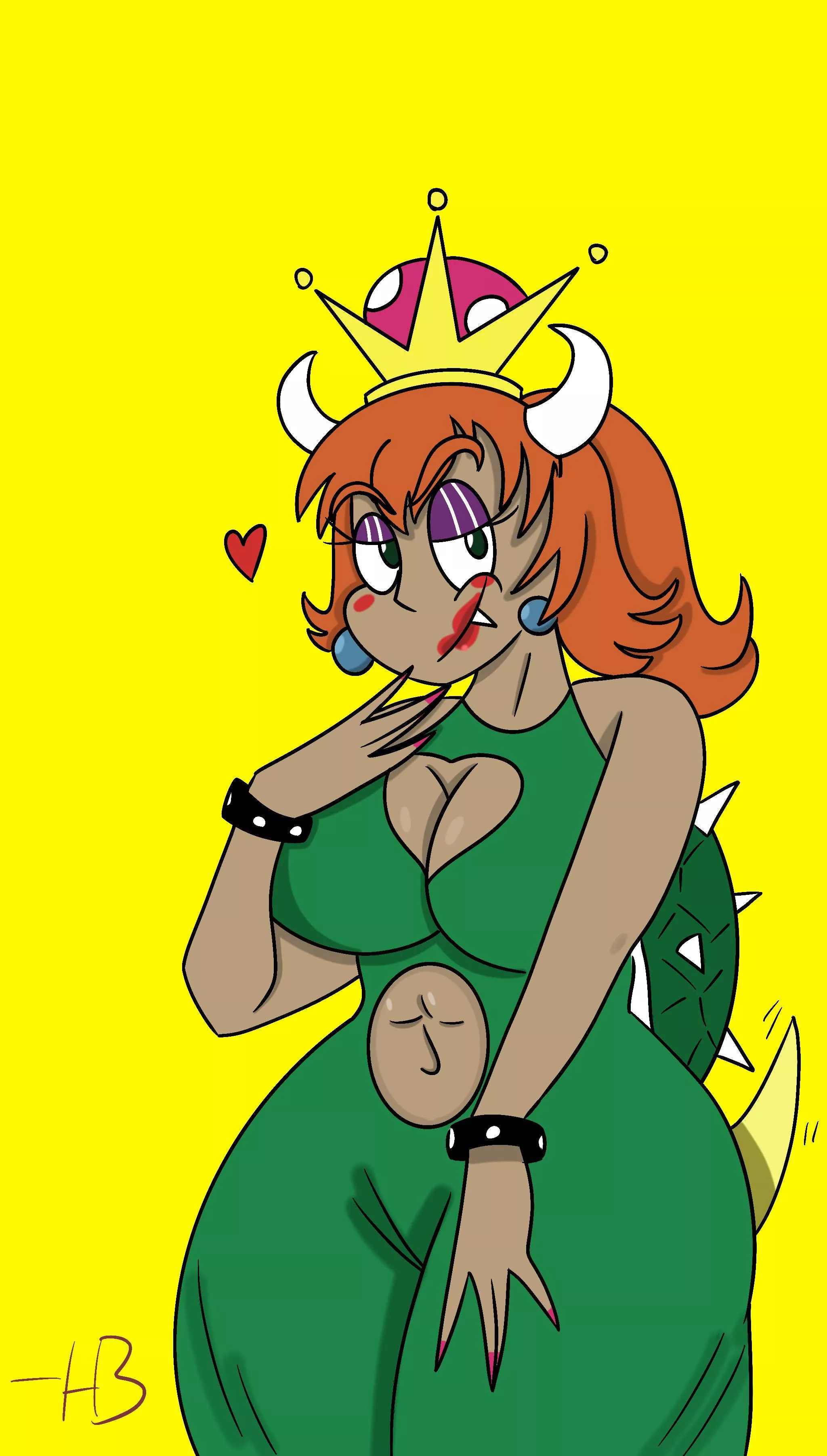 The queen of the koopas in all her glory