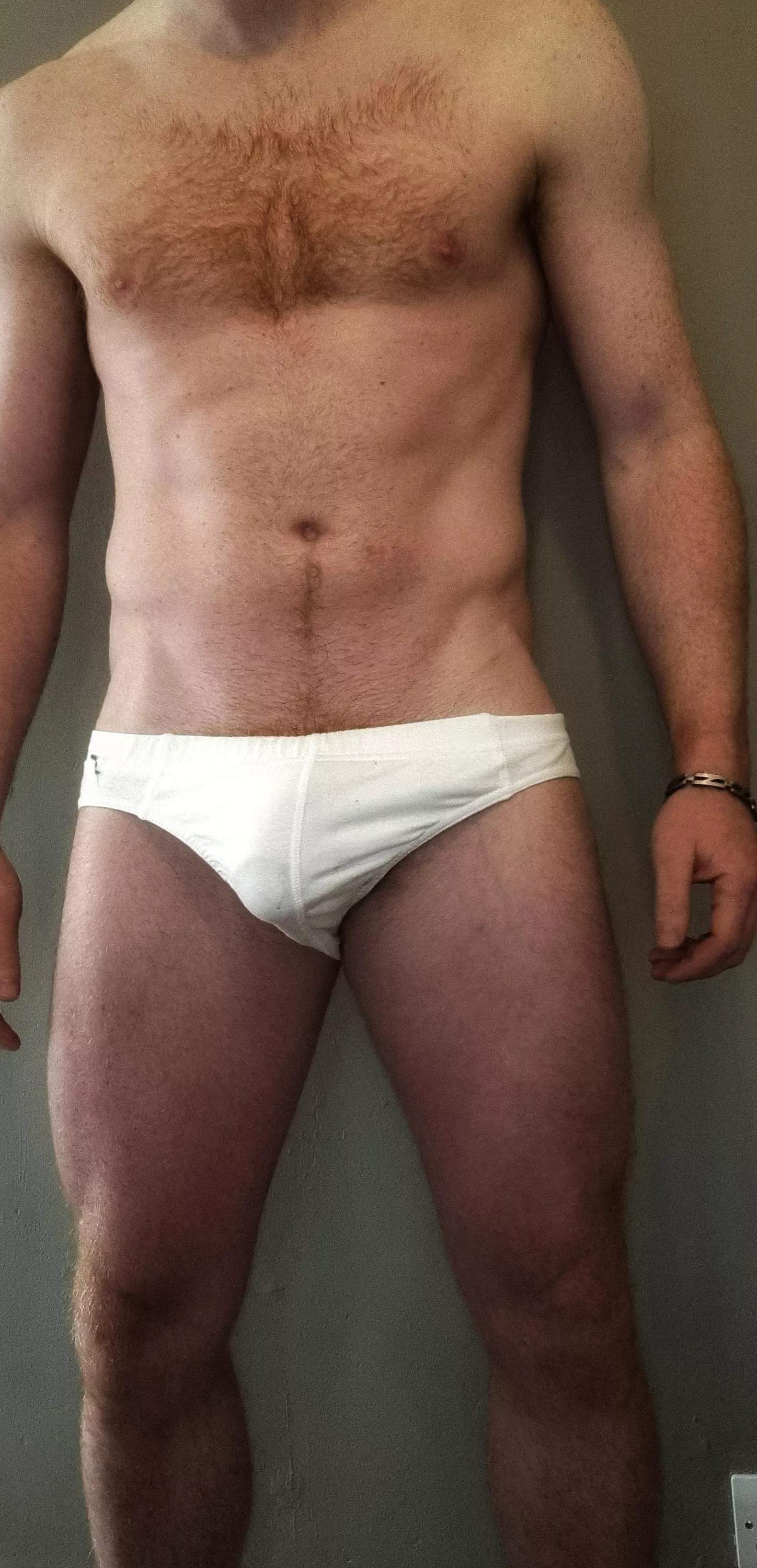 Any fans of white briefs?