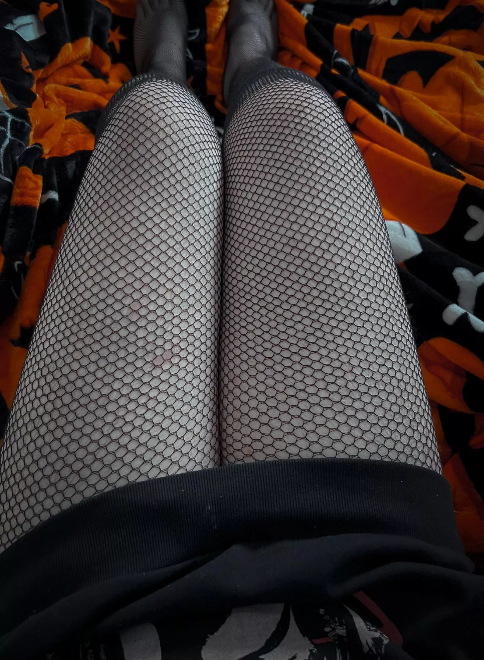 I got these cute fishnet stockings today ðŸ«£