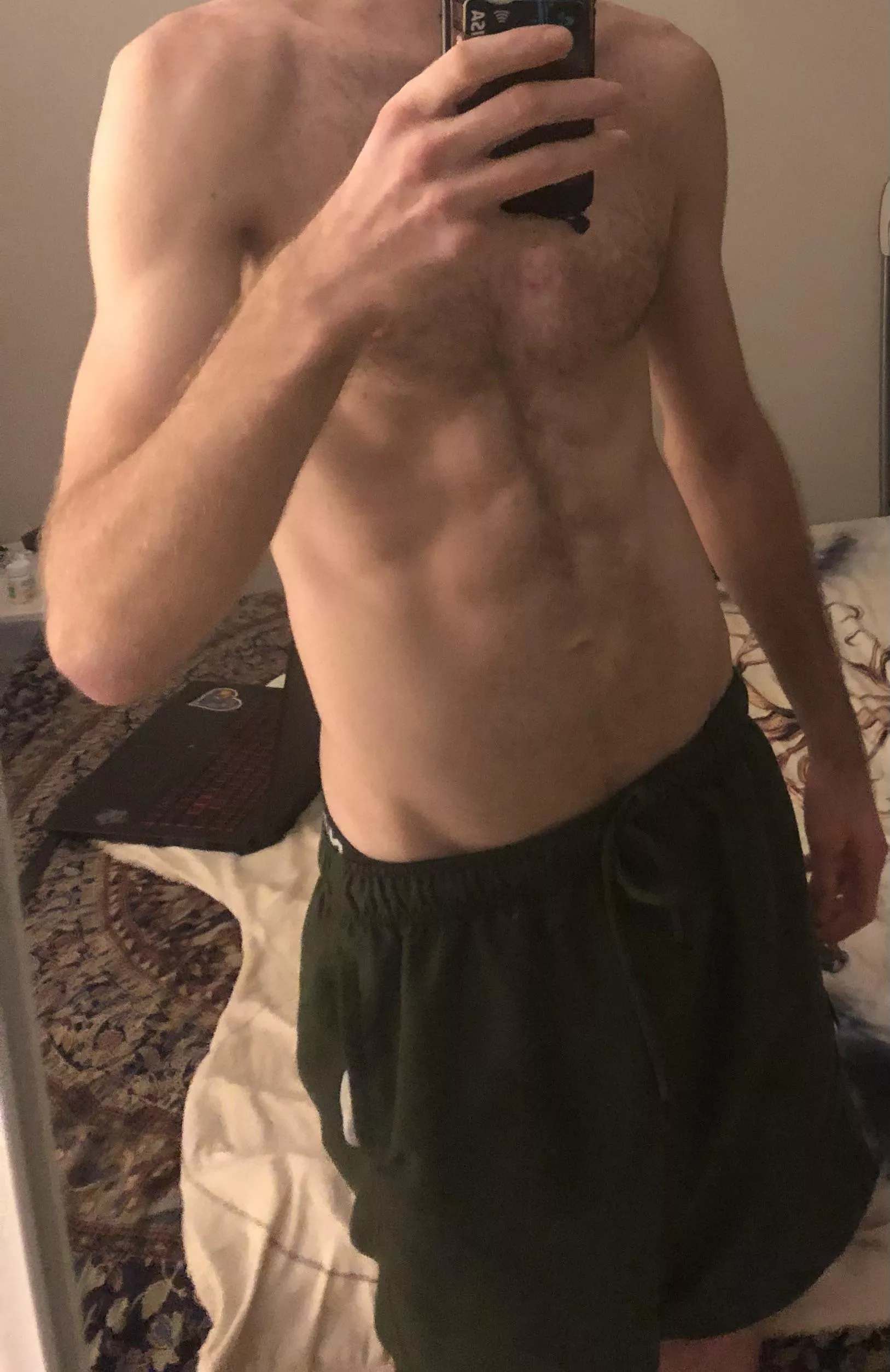 Just want to share what clean eating can achieve (I realise Iâ€™m skinny, I broke both my hands earlier this year, so havenâ€™t lifted for a while)