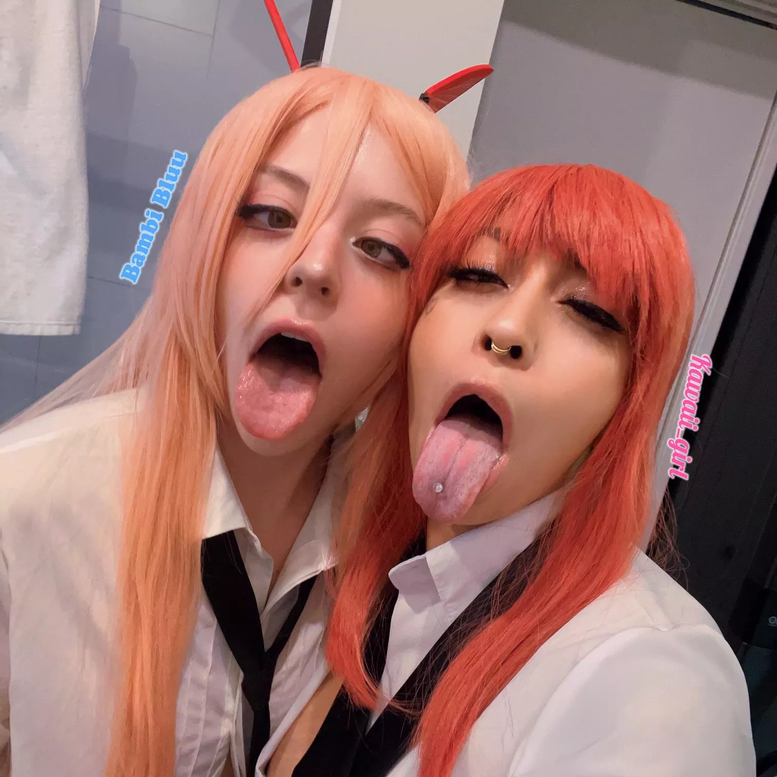 Power & Makima couldnâ€™t stop swapping spit !! ðŸ’¦ðŸ’¦ðŸ’¦ðŸ¥µðŸ’¦ðŸ’¦ @kawaii_girlxo