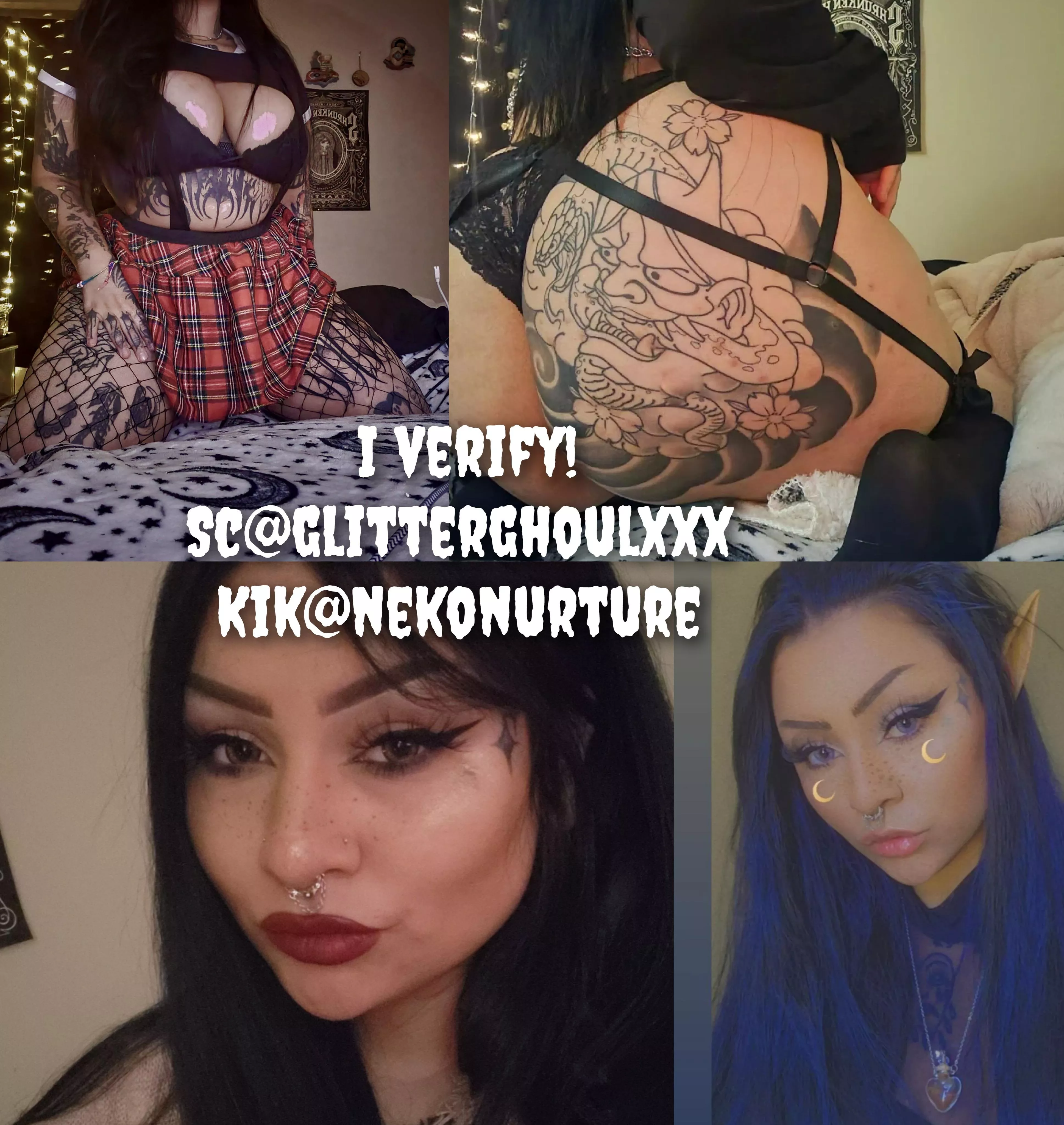 [selling] $20 for 30 min sext, live nudes live videos. $30 for 6 minute cam session, $40 daily GFE. I PROVIDE VERIFICATION, KINK AND FET FRIENDLY $30+ GETS FREE DROPBOX sc@glitterghoulxxx kik@nekonurture telegram@nekonurture