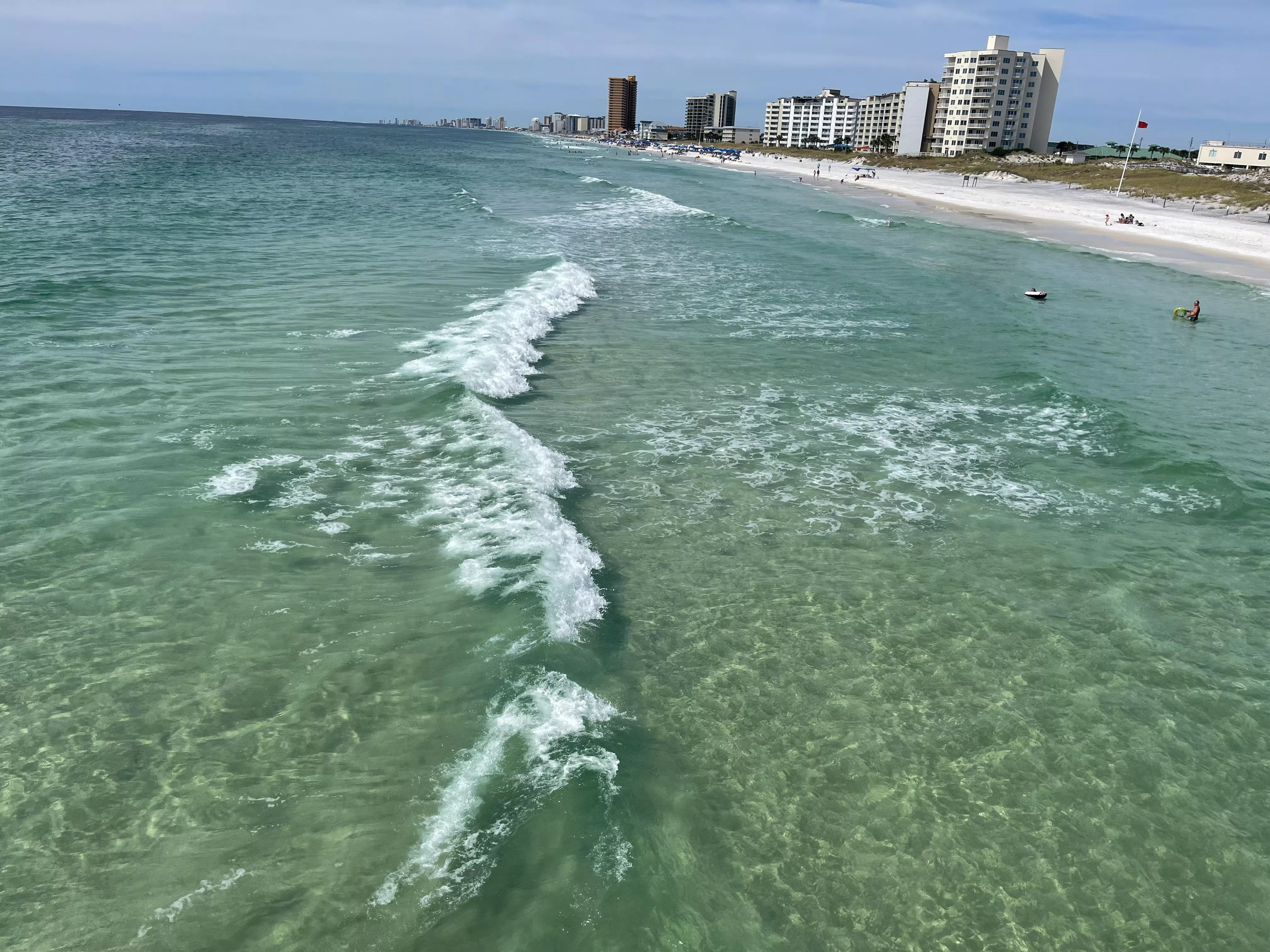 View from pier in St. Andrews state park, FL (near PCB) - 10/13/22