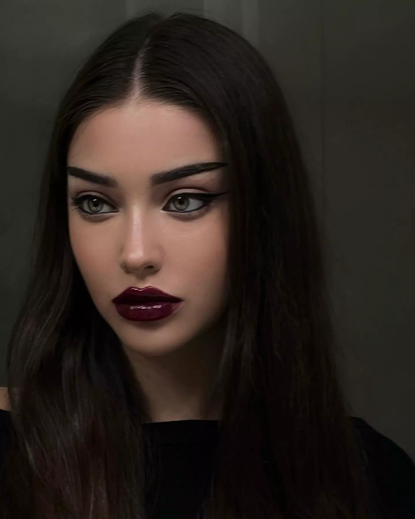 Dark Red Lip