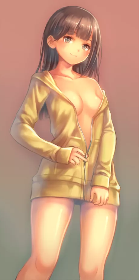 Wearing nothing under the coat