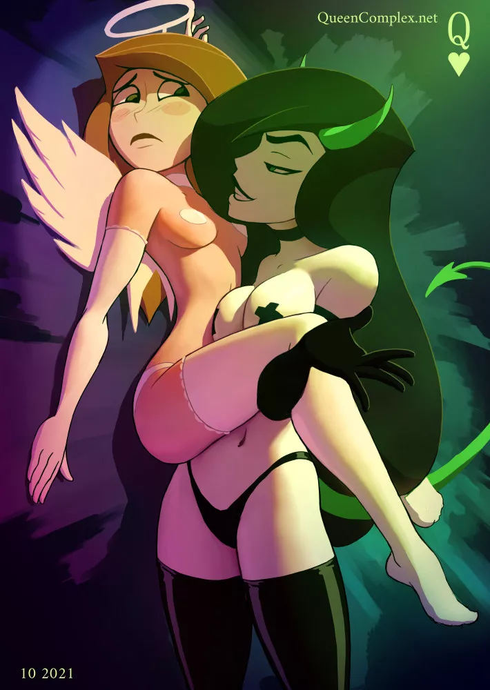 Angel Kim & devil Shego (QueenComplex)