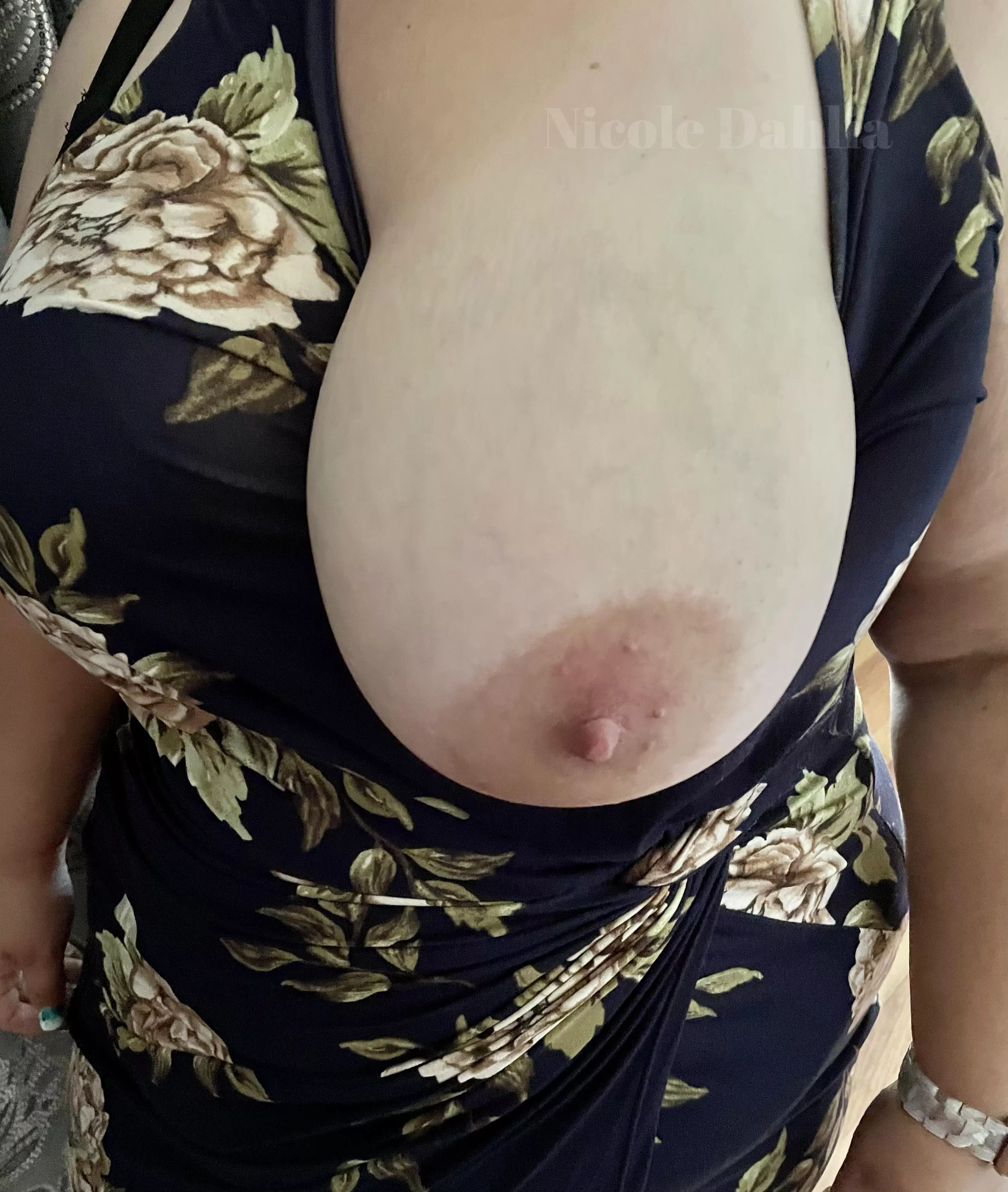 Bursting out of my dress!