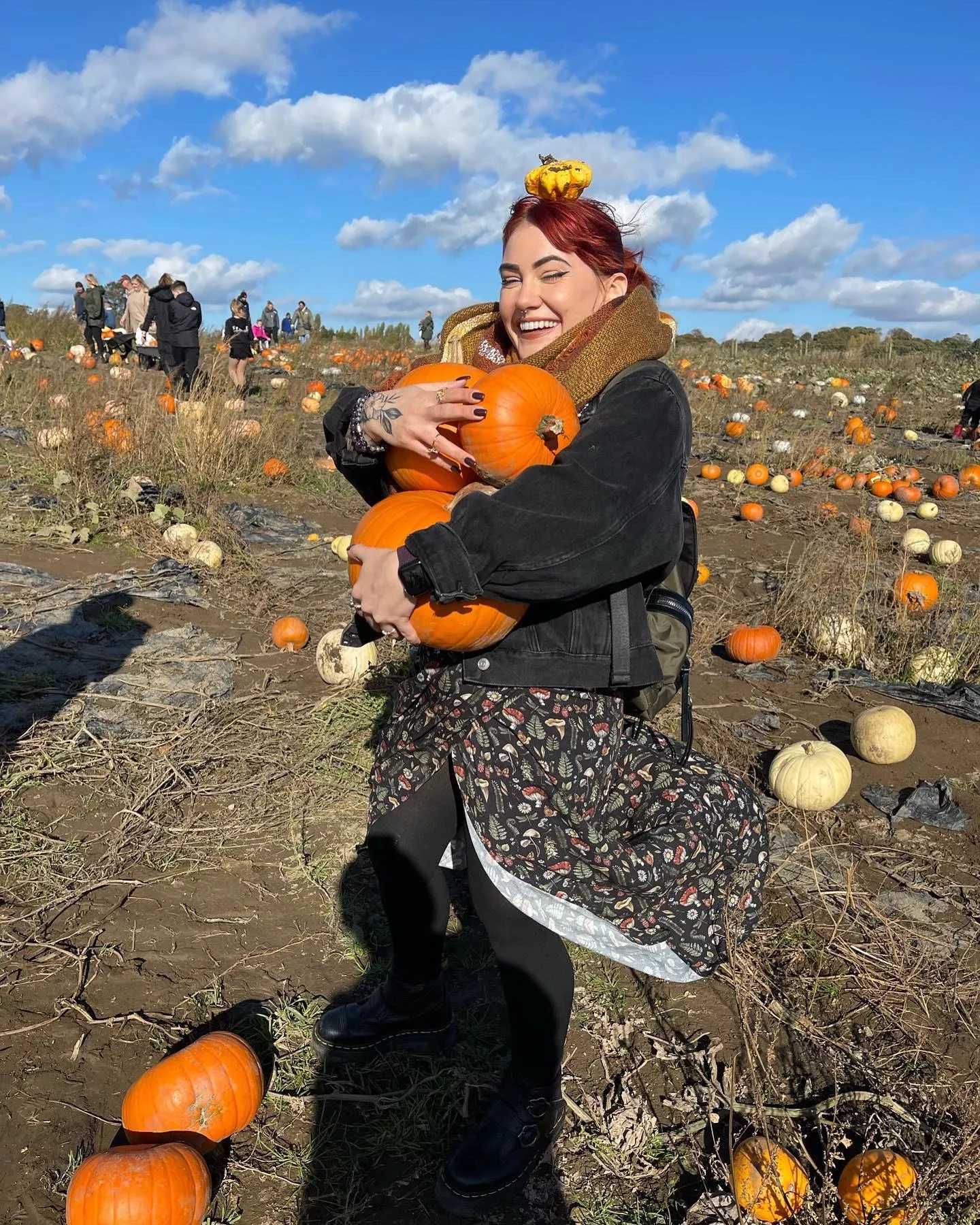 I went pumpkin picking 😊