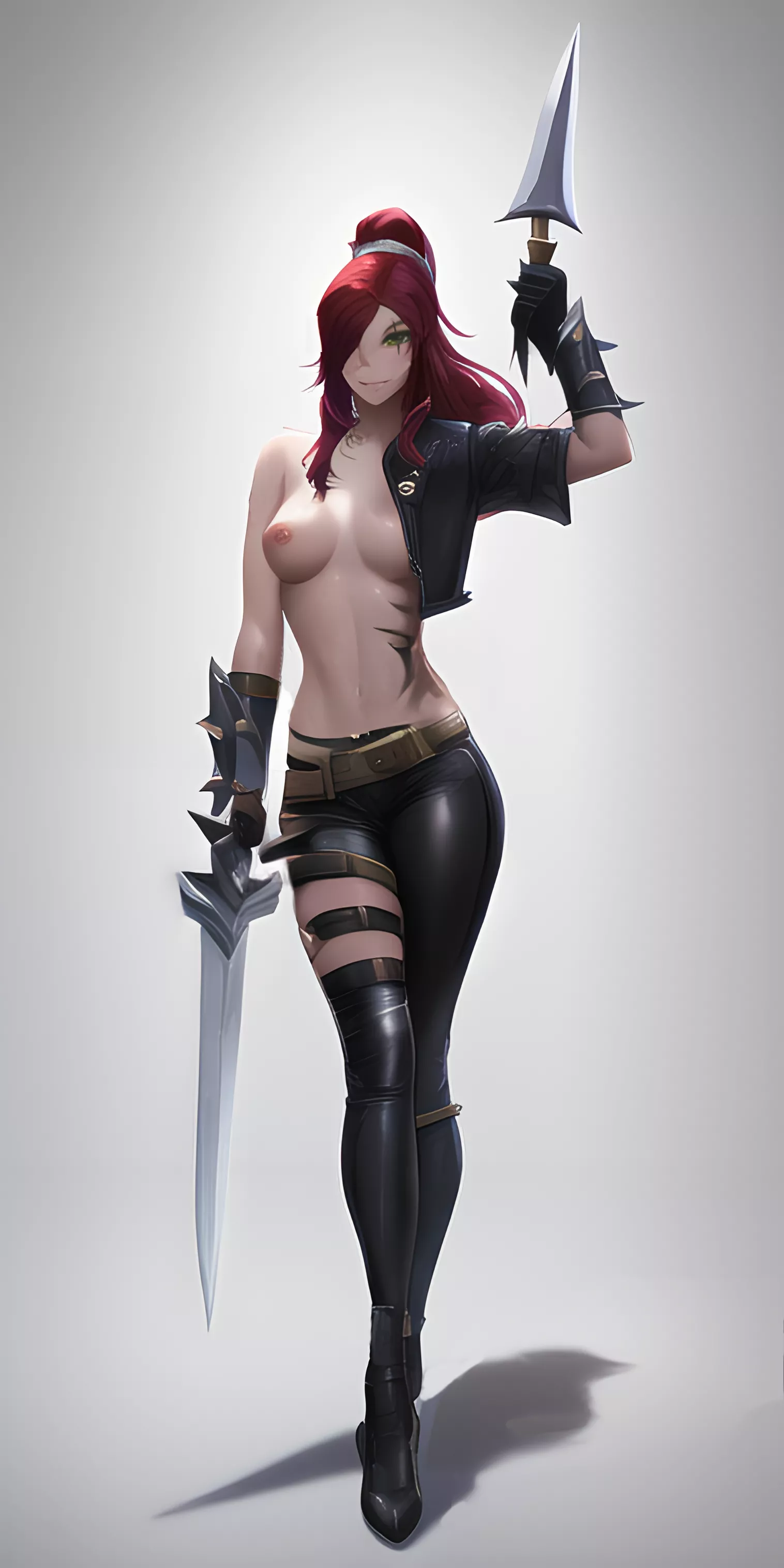 Katarina - AI Generated(+minor edits)- [x post -/r/RULE34AI ]