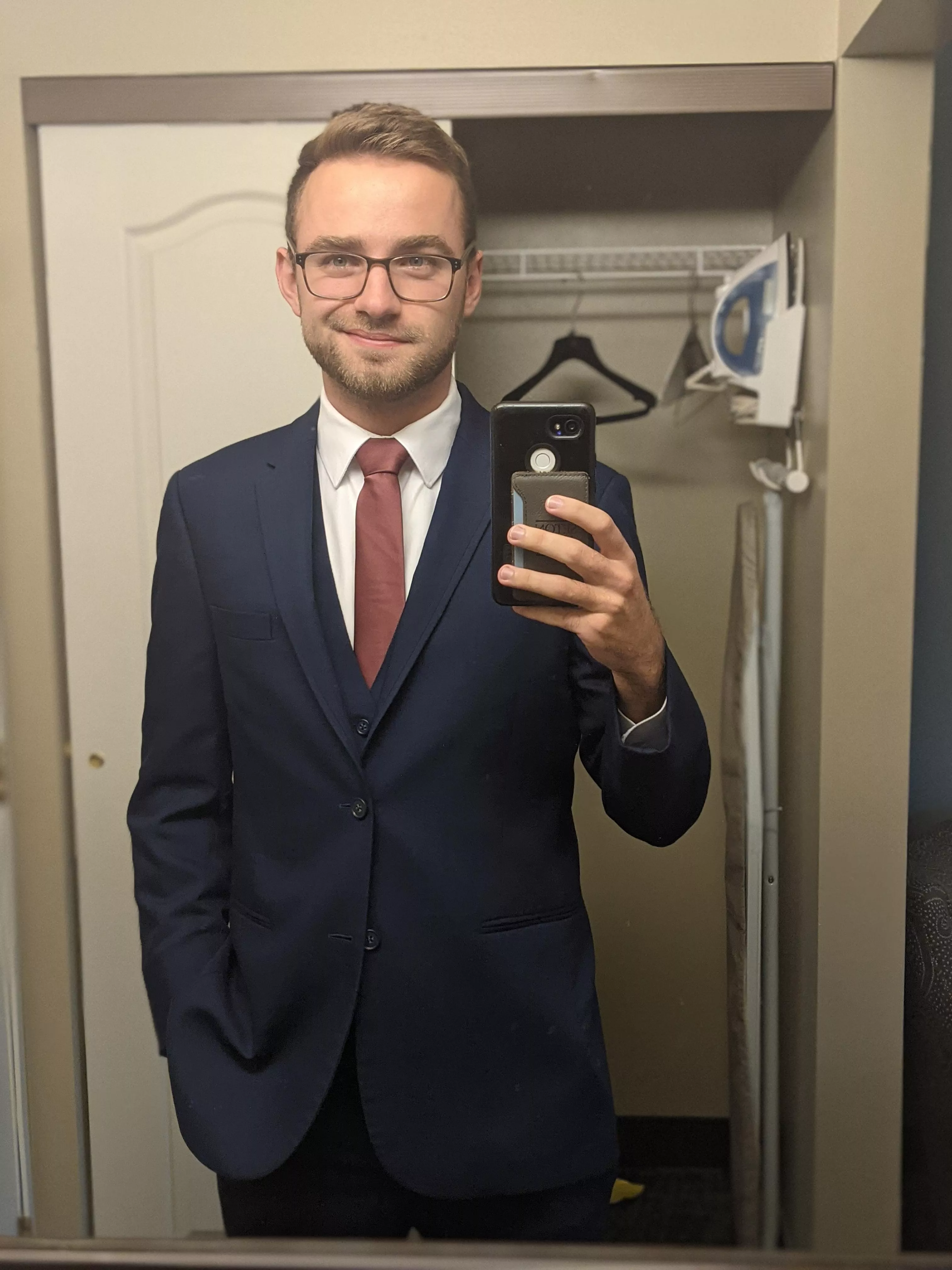 My brother got married this weekend; it's been a while since I've gotten to wear a 3-piece suit