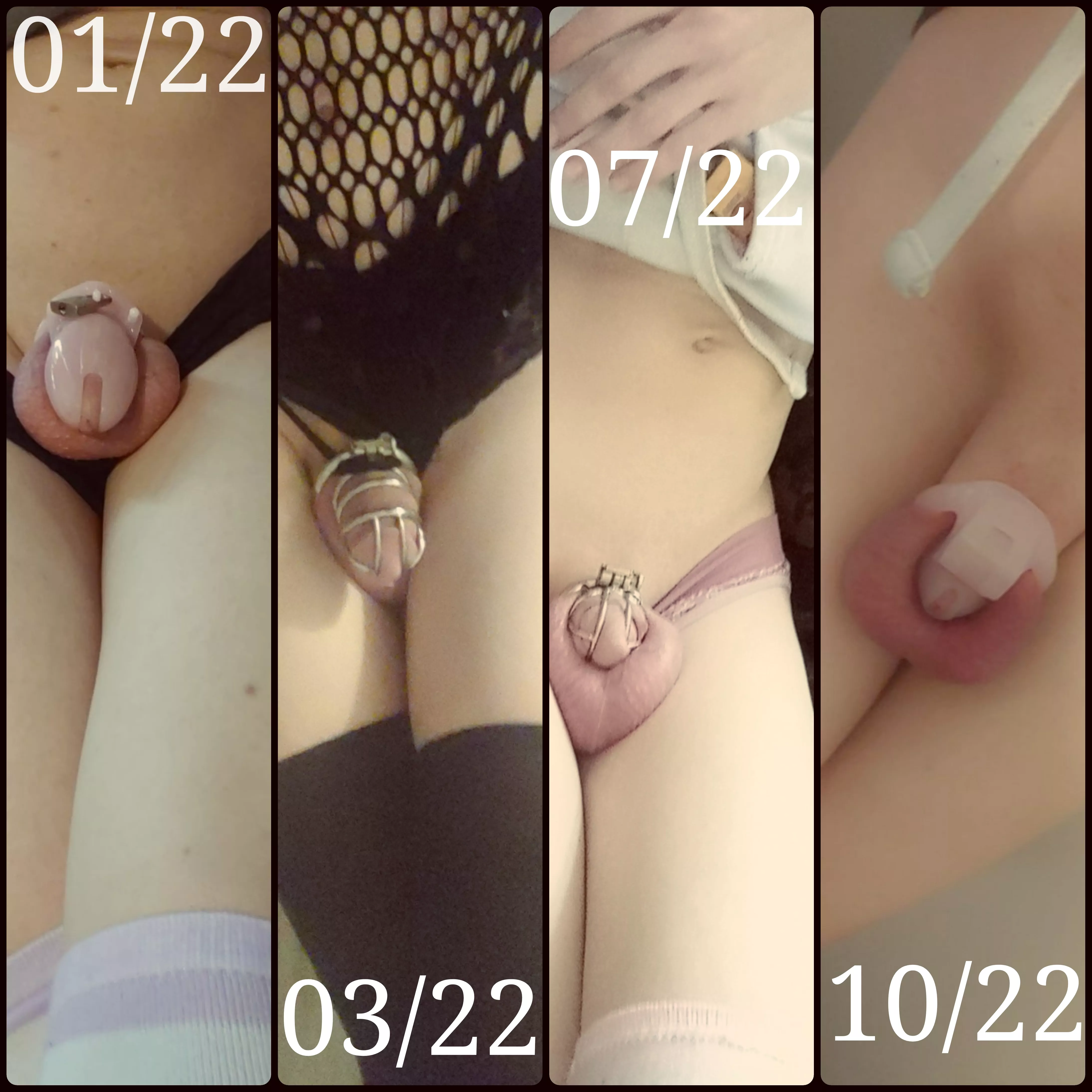 my progression through chastity ðŸ¥°