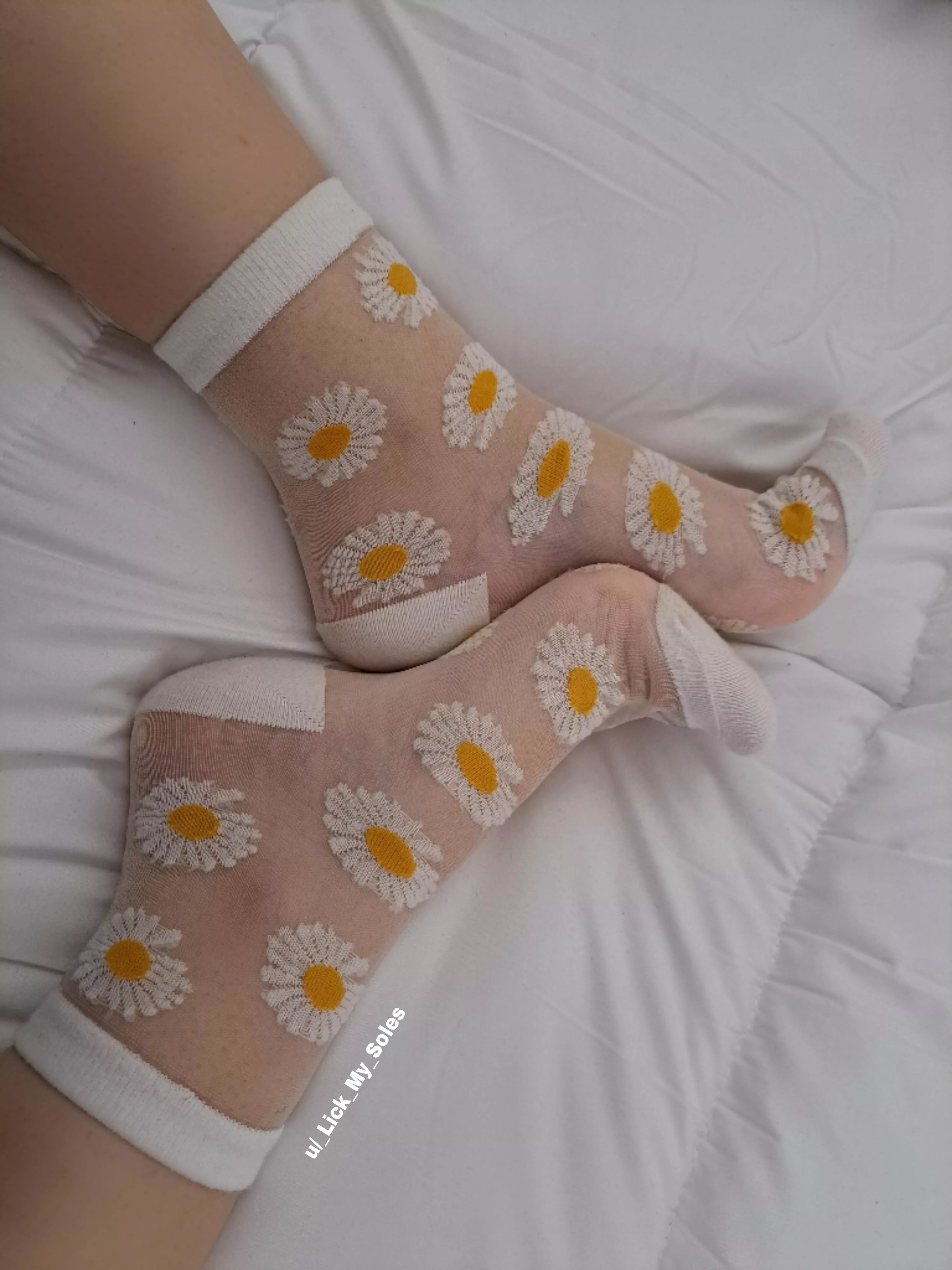 A foot job with this silky cute socks sounds fun, right? They are so soft and will make you so hard ðŸ˜