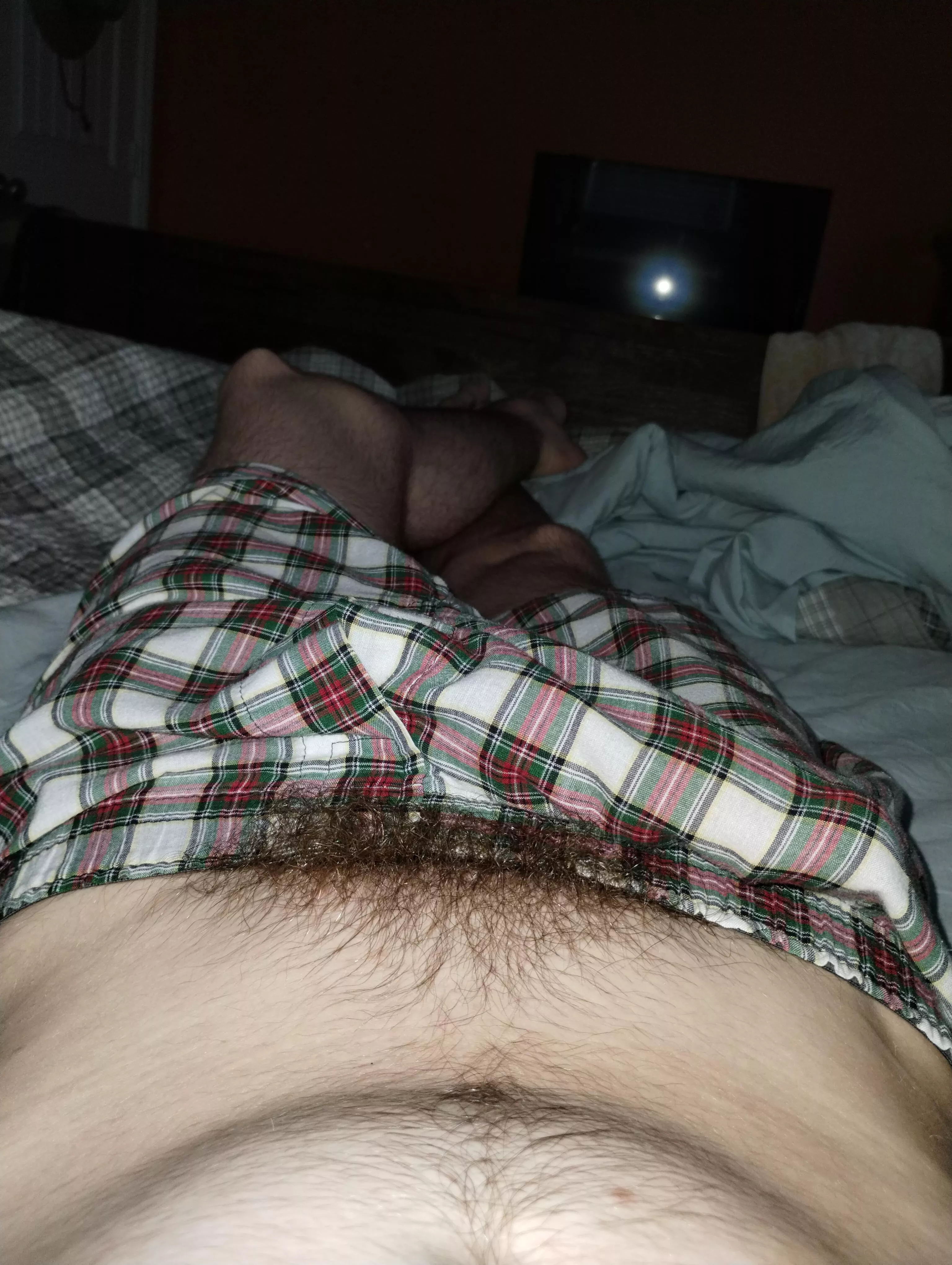 a pair of plaid boxers... nothing special here