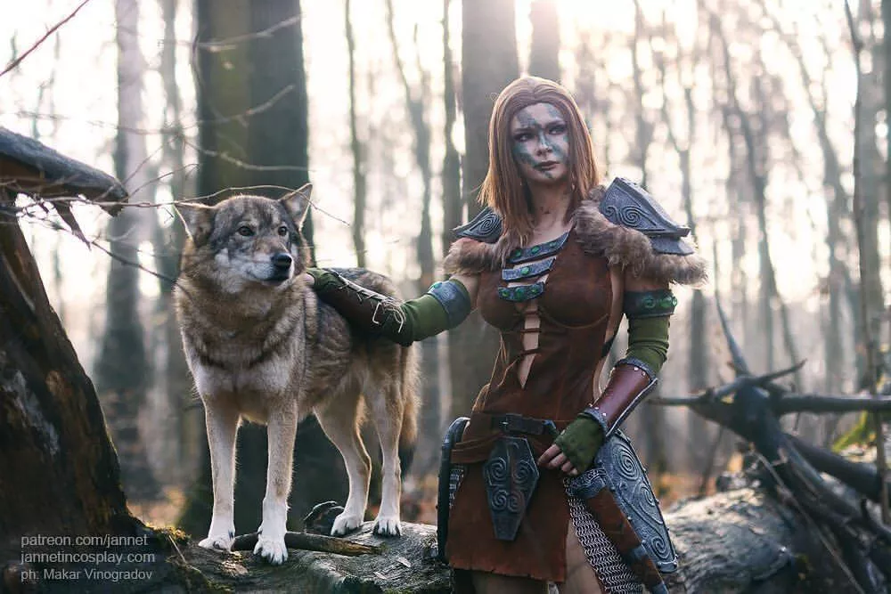 Aela the Huntress (Skyrim), cosplay by JannetIncosplay.~