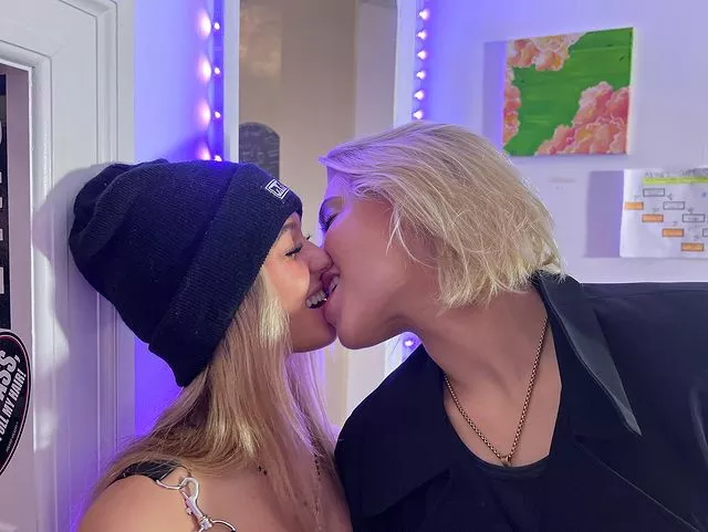 cute blonde lesbian couple