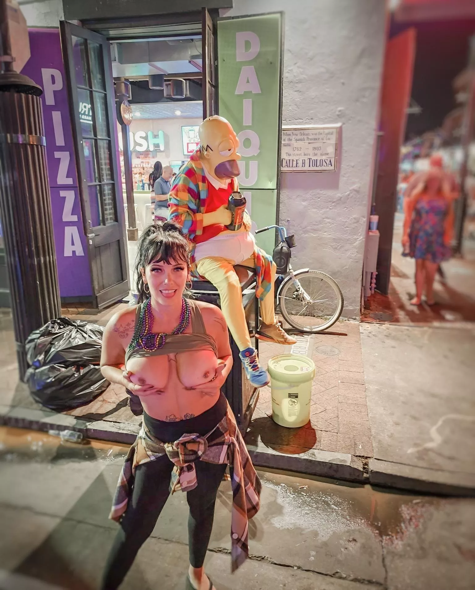 Having a little [f]un on Bourbon St.