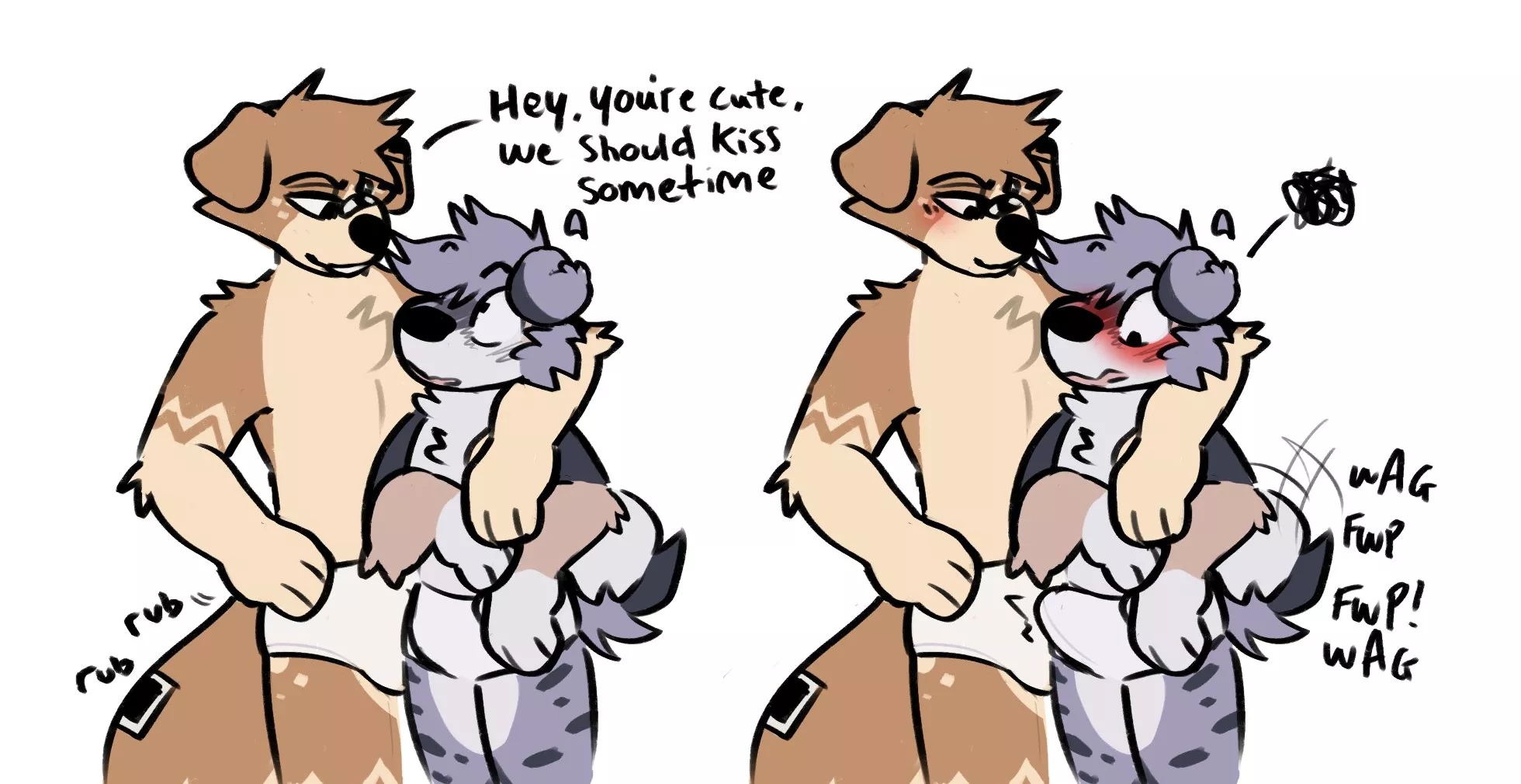 kiss//art by me @fallflys on twitter