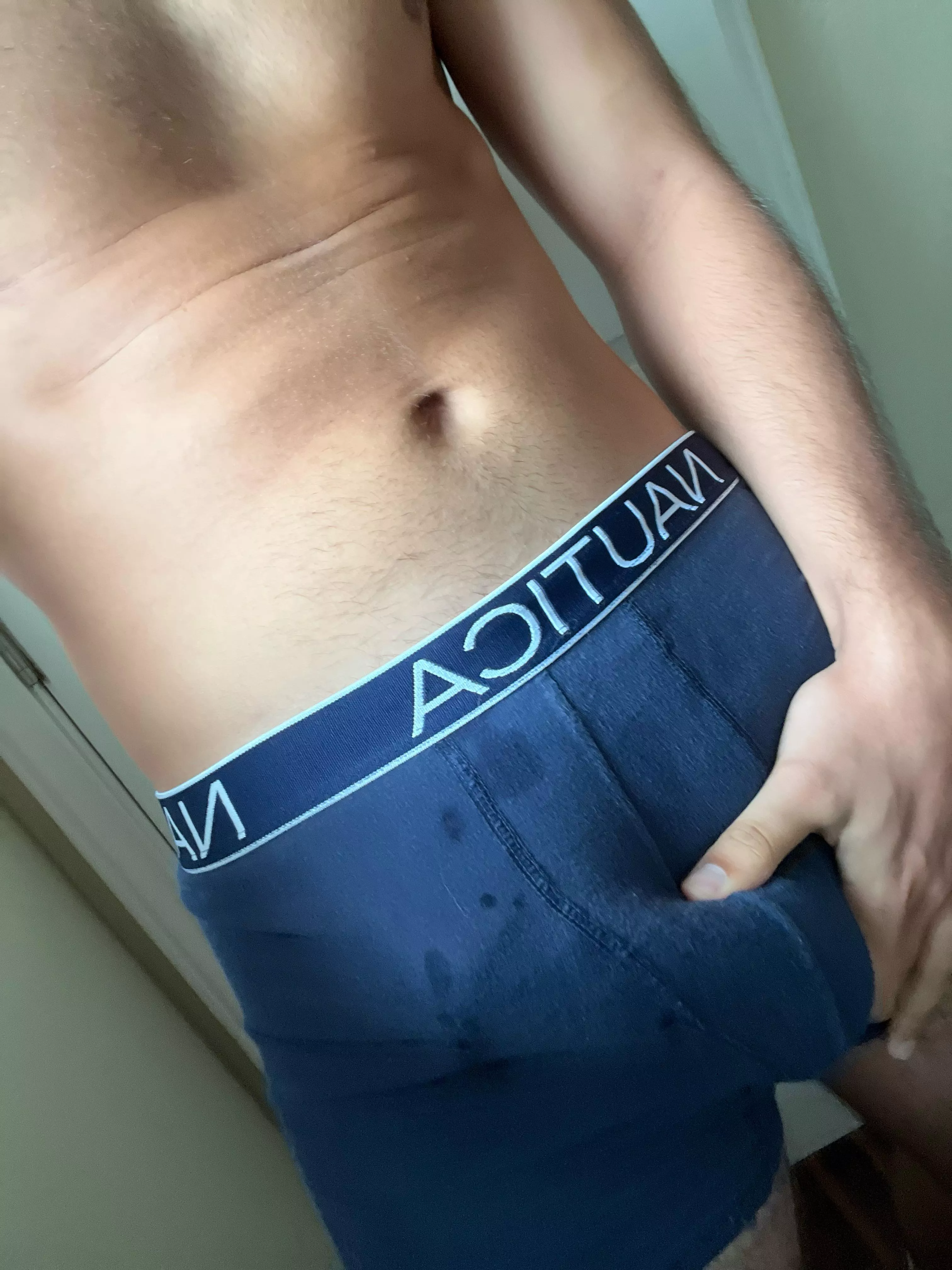 My underwear is getting wet from all this precum