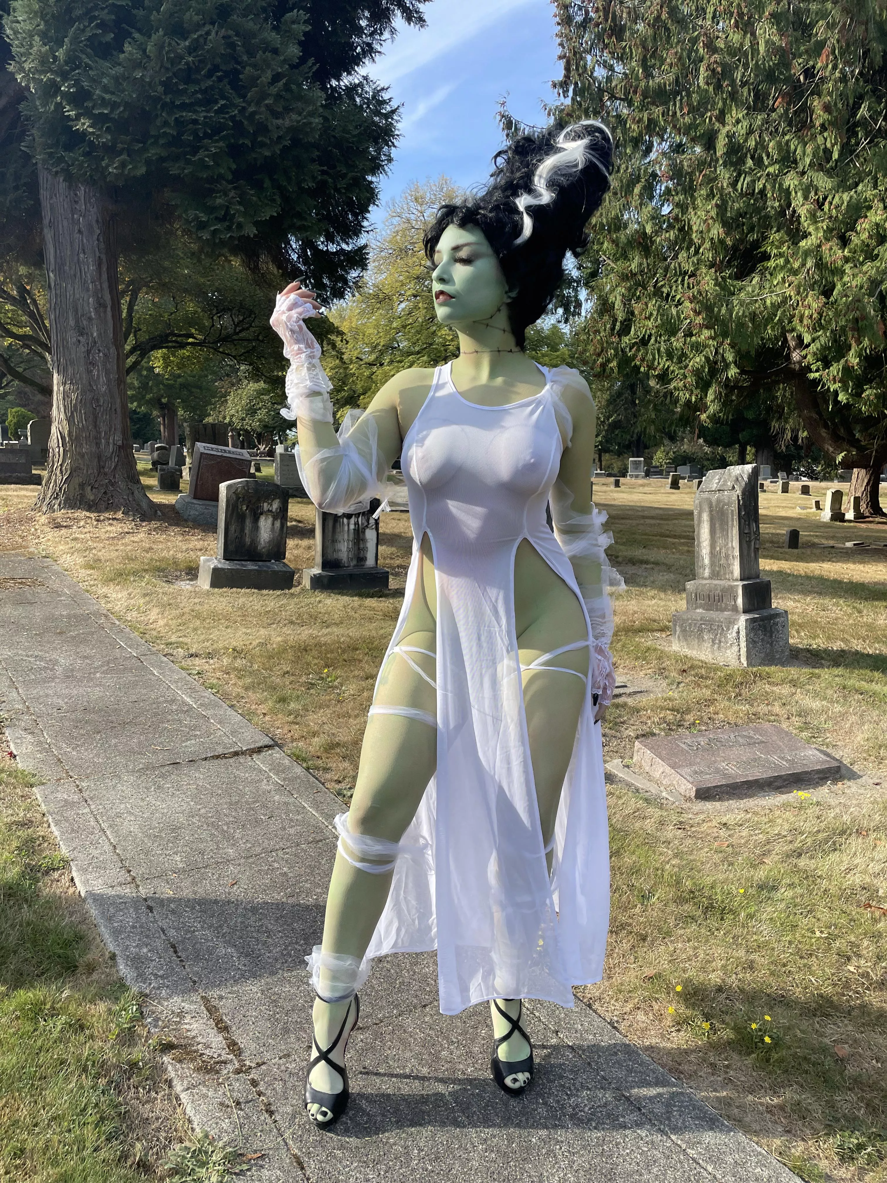 The Bride of Frankenstein cosplay by me