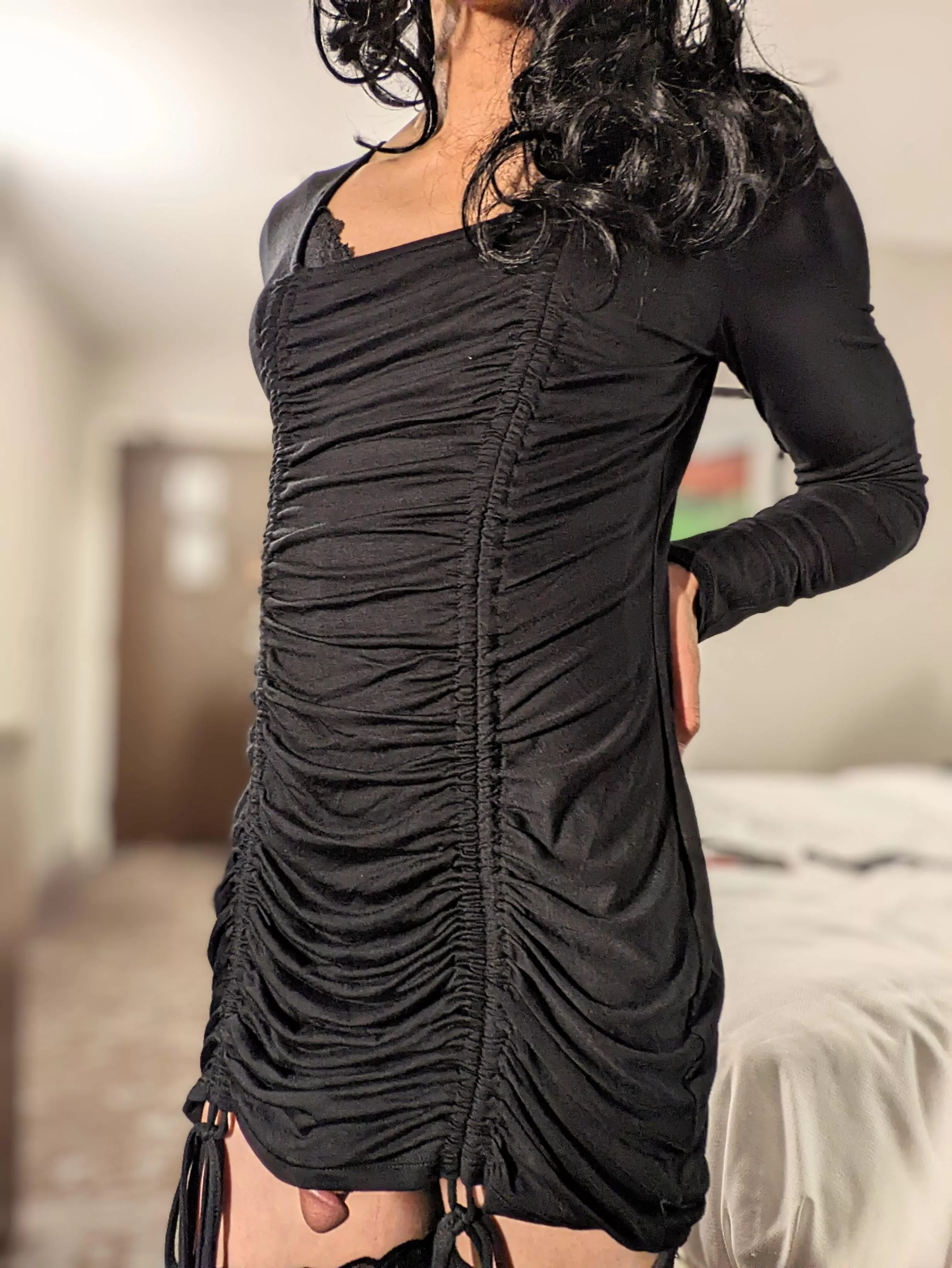 This dress might be a little short. What do you think?