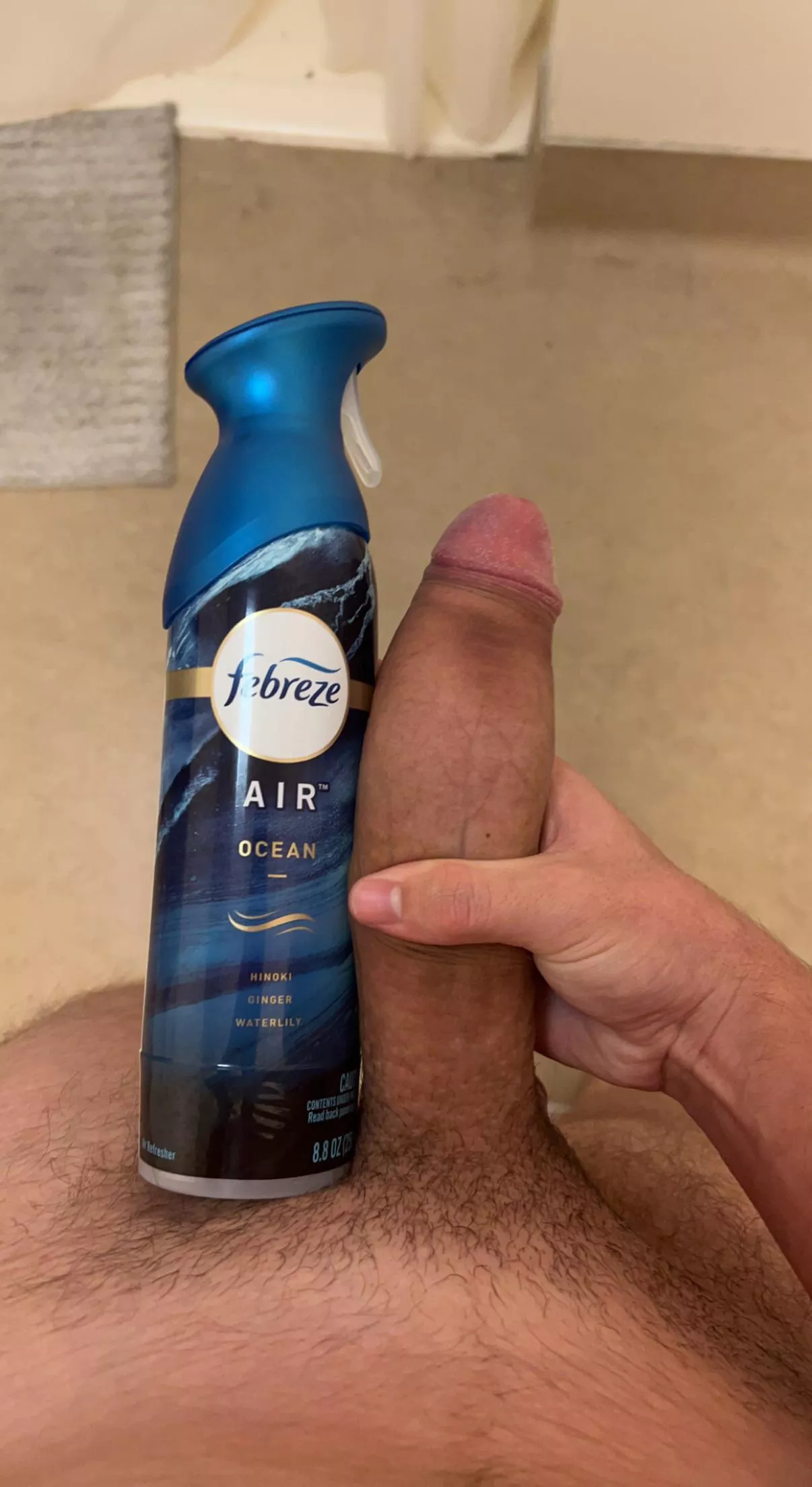 Almost as big as a febreze bottle