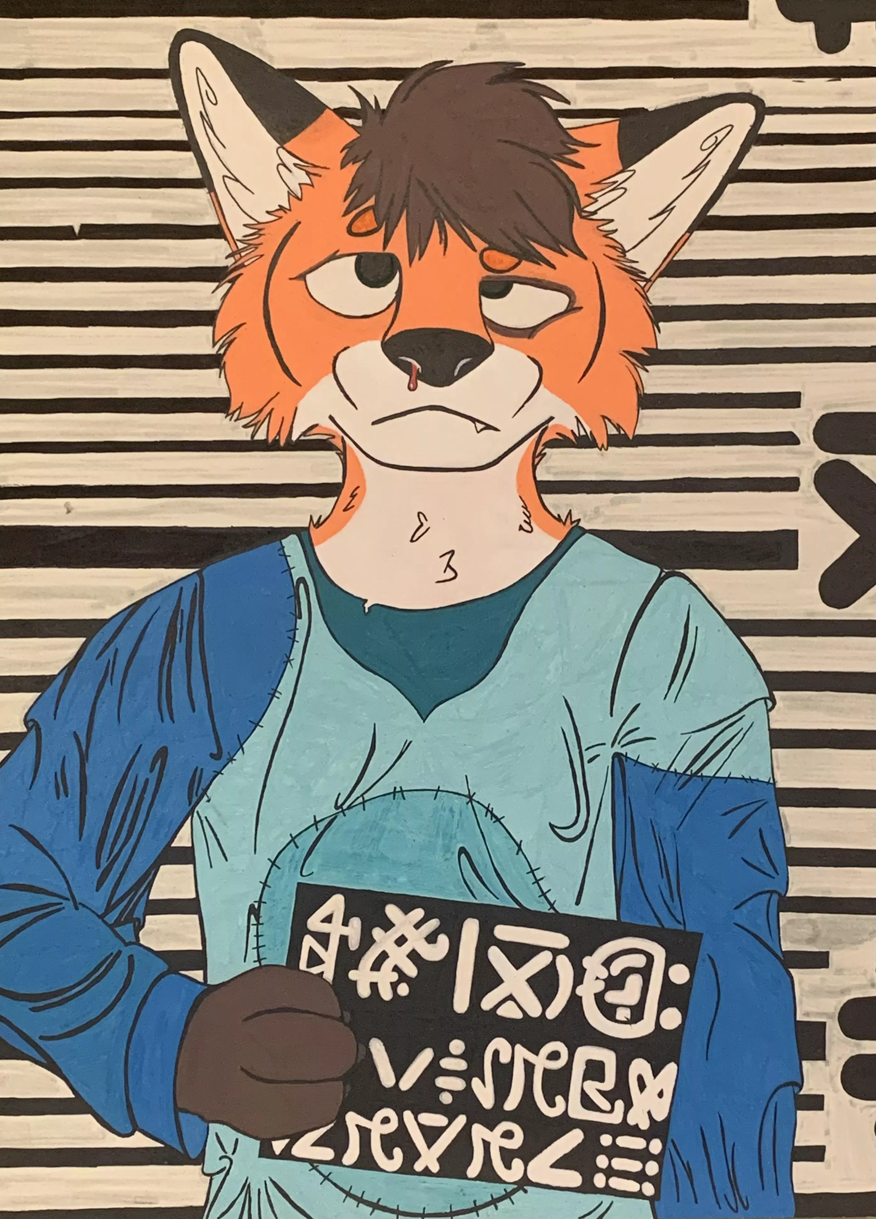 Flames Mugshot (Art by me)