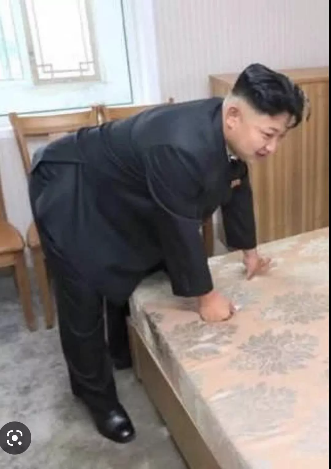 Kim Jong Un throwing it back