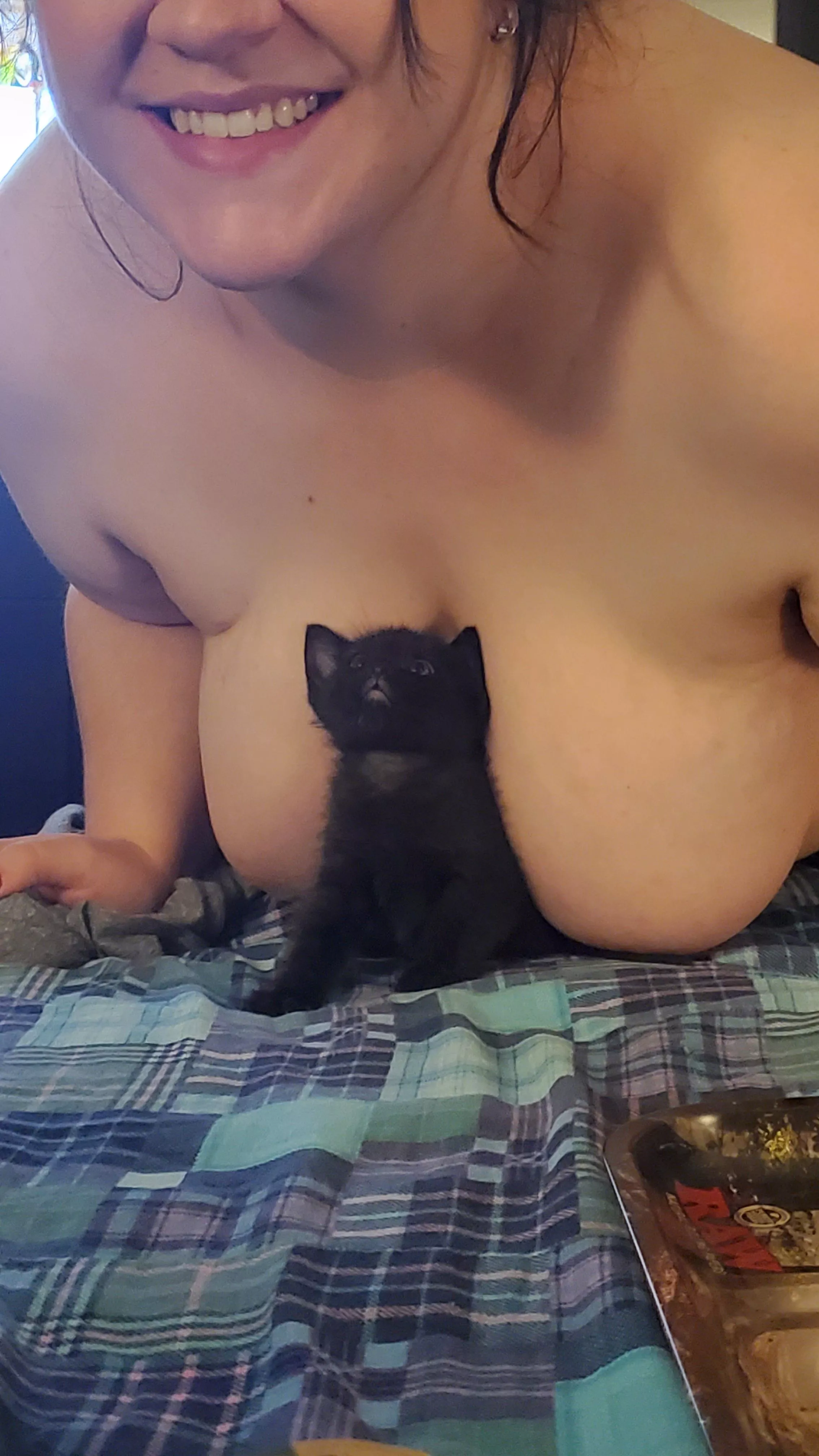 New kitty and wife's beautiful titties!