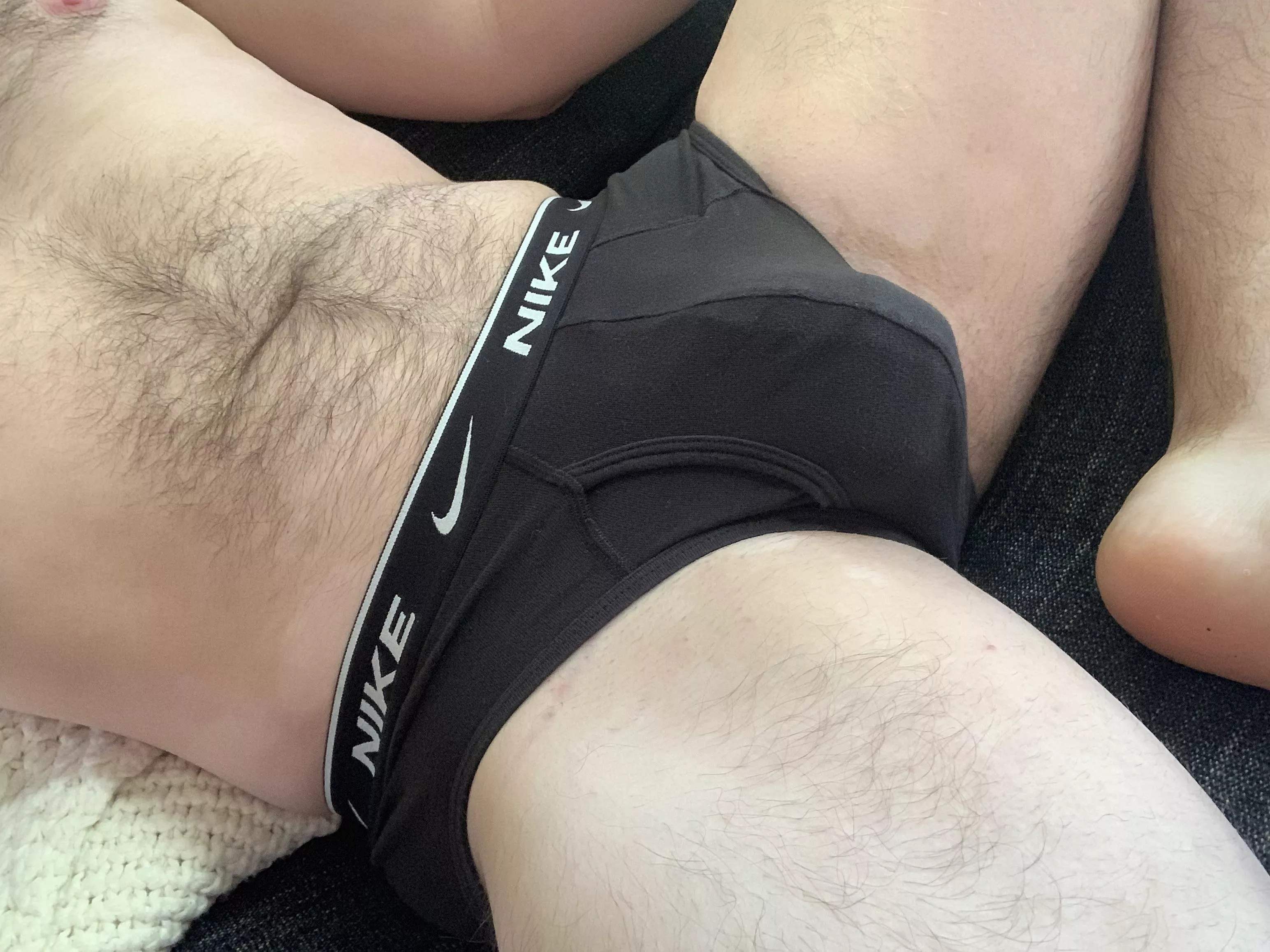 relaxing in my Nike briefs