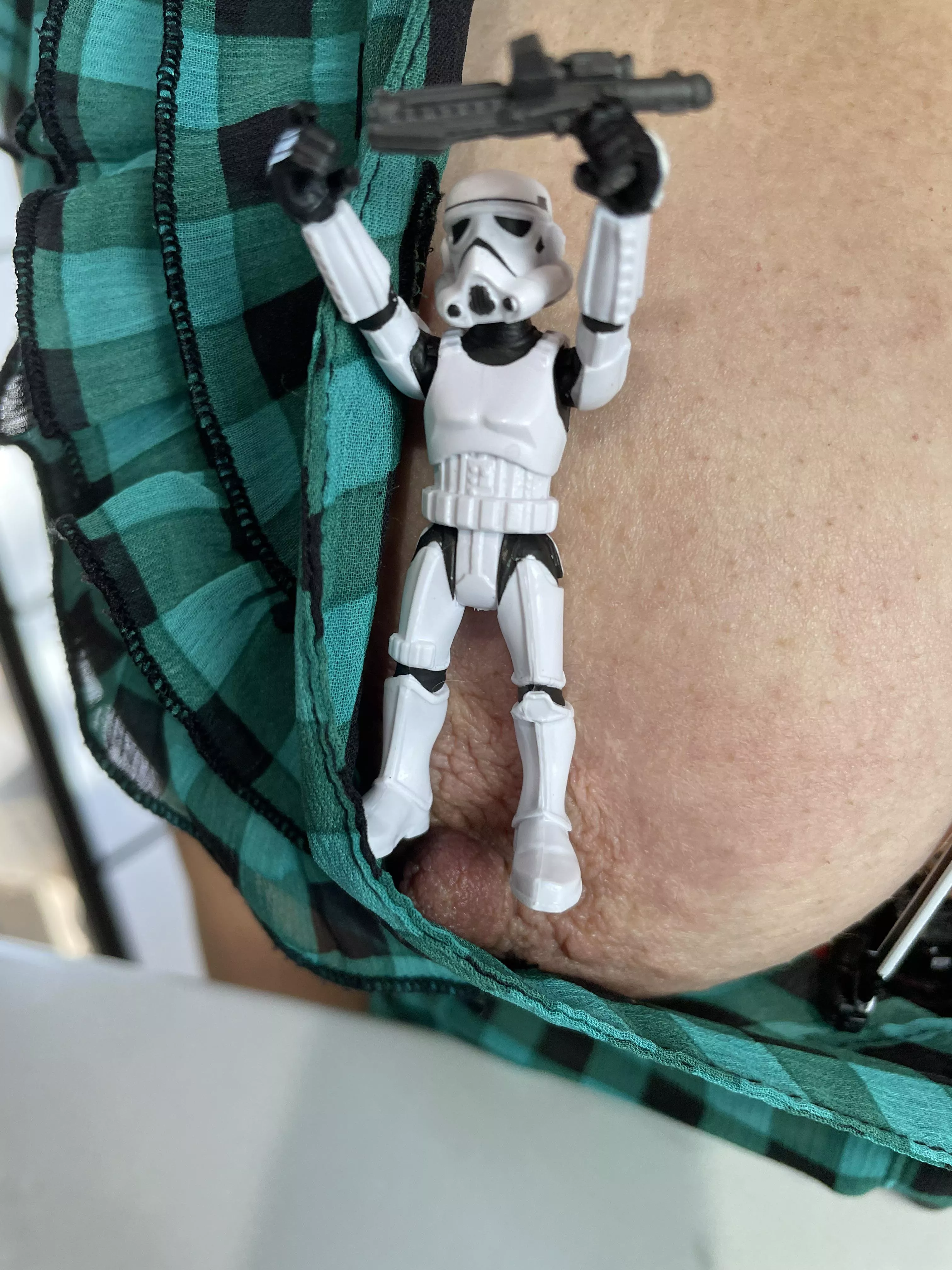 Storm trooper slide. Let out that work stress boy! (me)