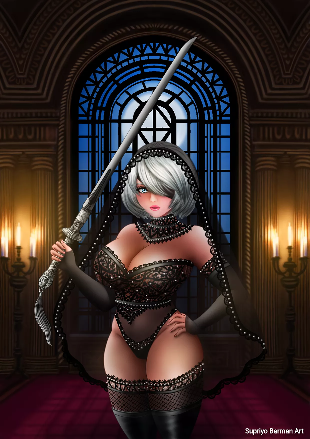 💖2B NieR:Automata✨Digital Art✨