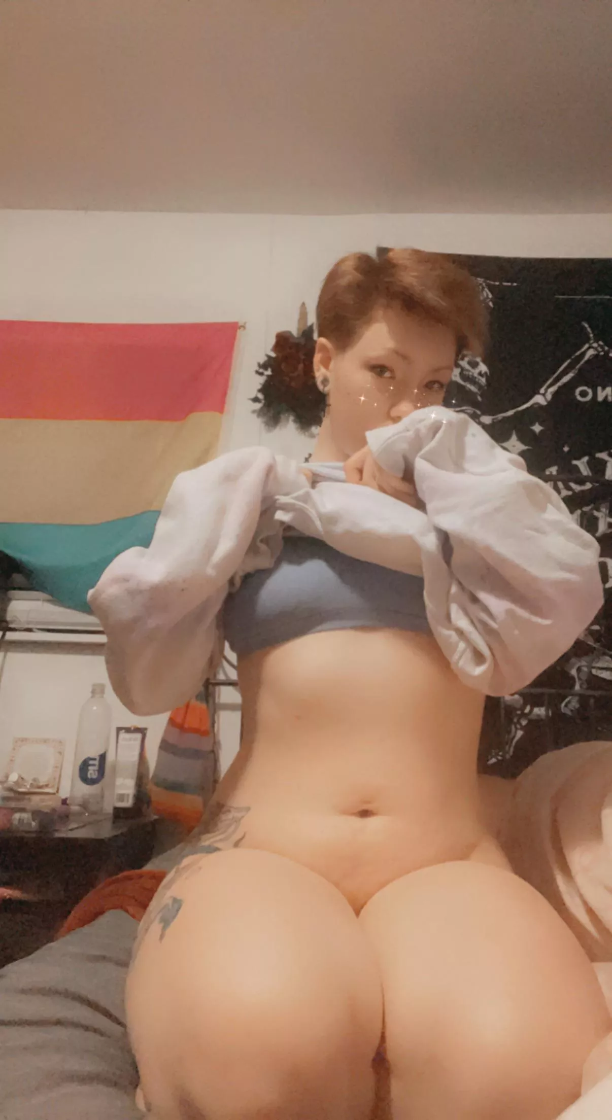 Can I suffocate you with my thighs? ðŸ¥°ðŸ˜‡ðŸ˜ˆ (23 ftm/femboy)