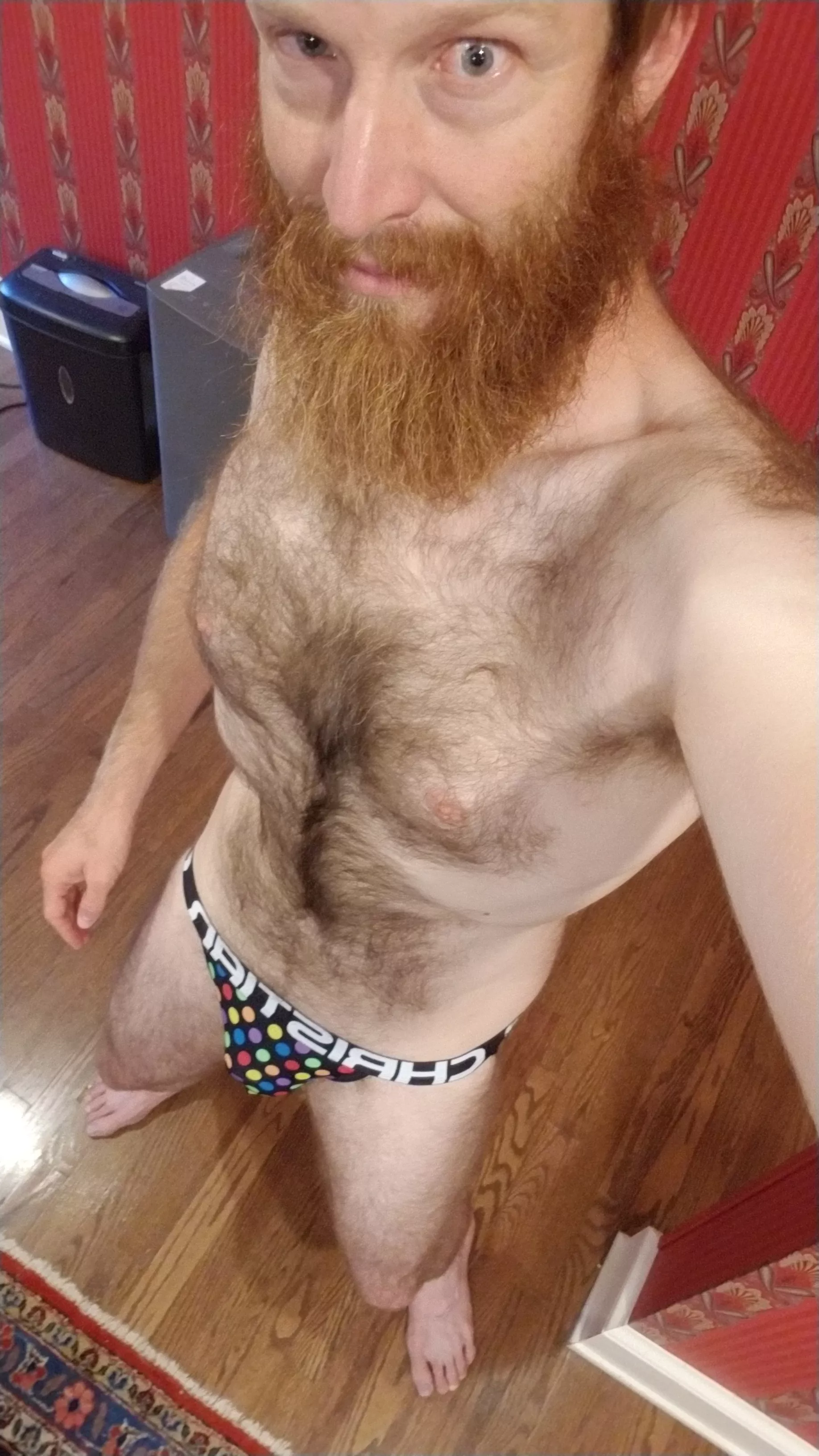 ginger in a jock