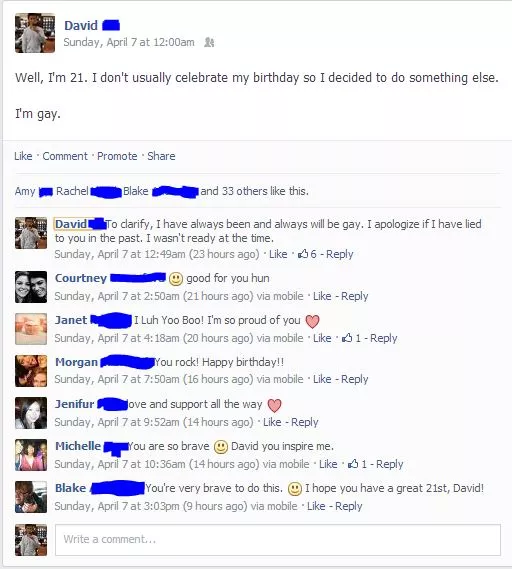 I Turned 21 nad Czme Out on Facebook