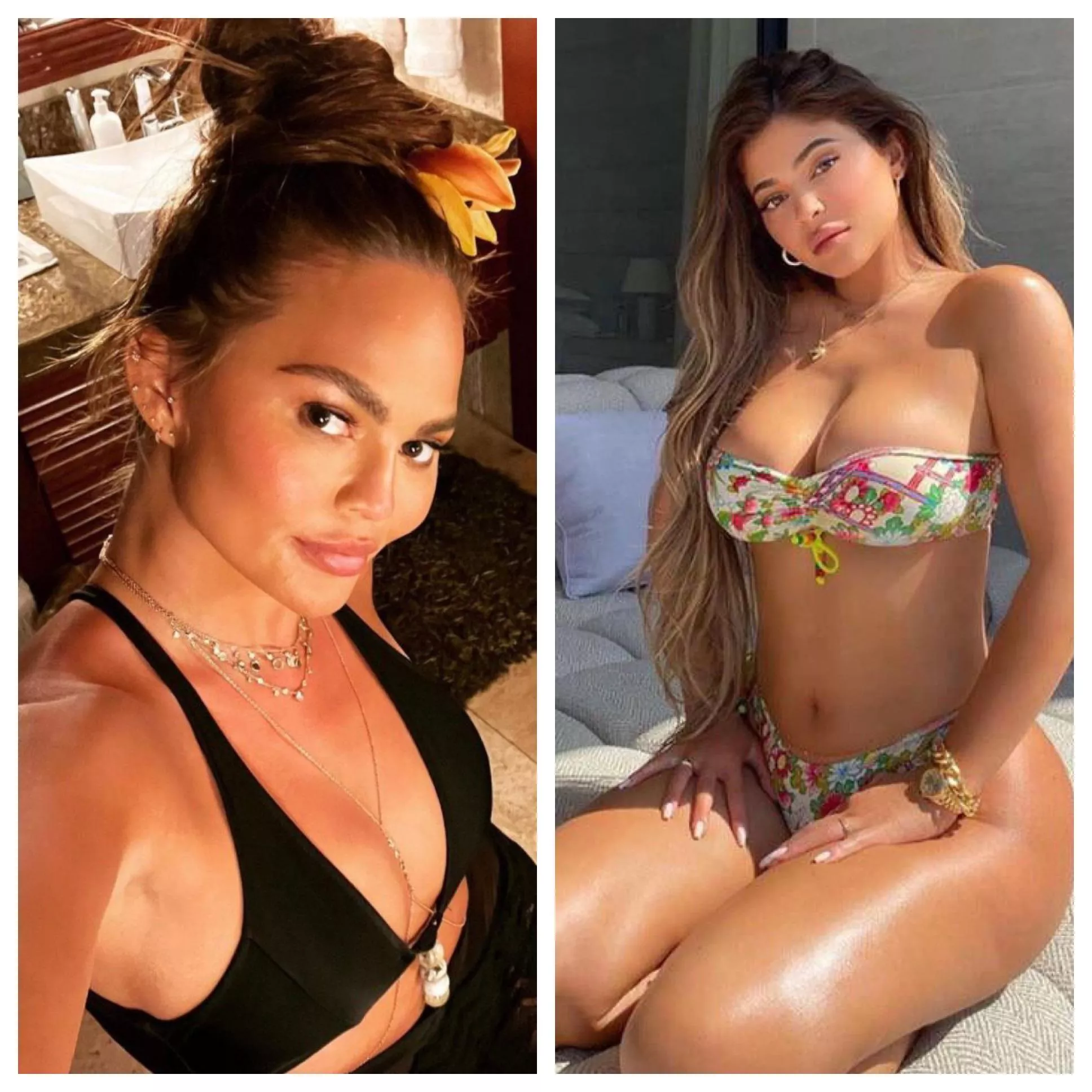 I want to milked for celeb MILFs like Chrissy Teigen and Kylie Jenner