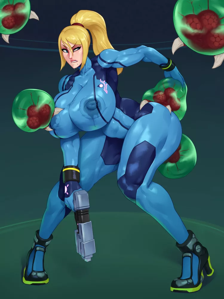 Samus is attacked (Rampage / Leedash0118)