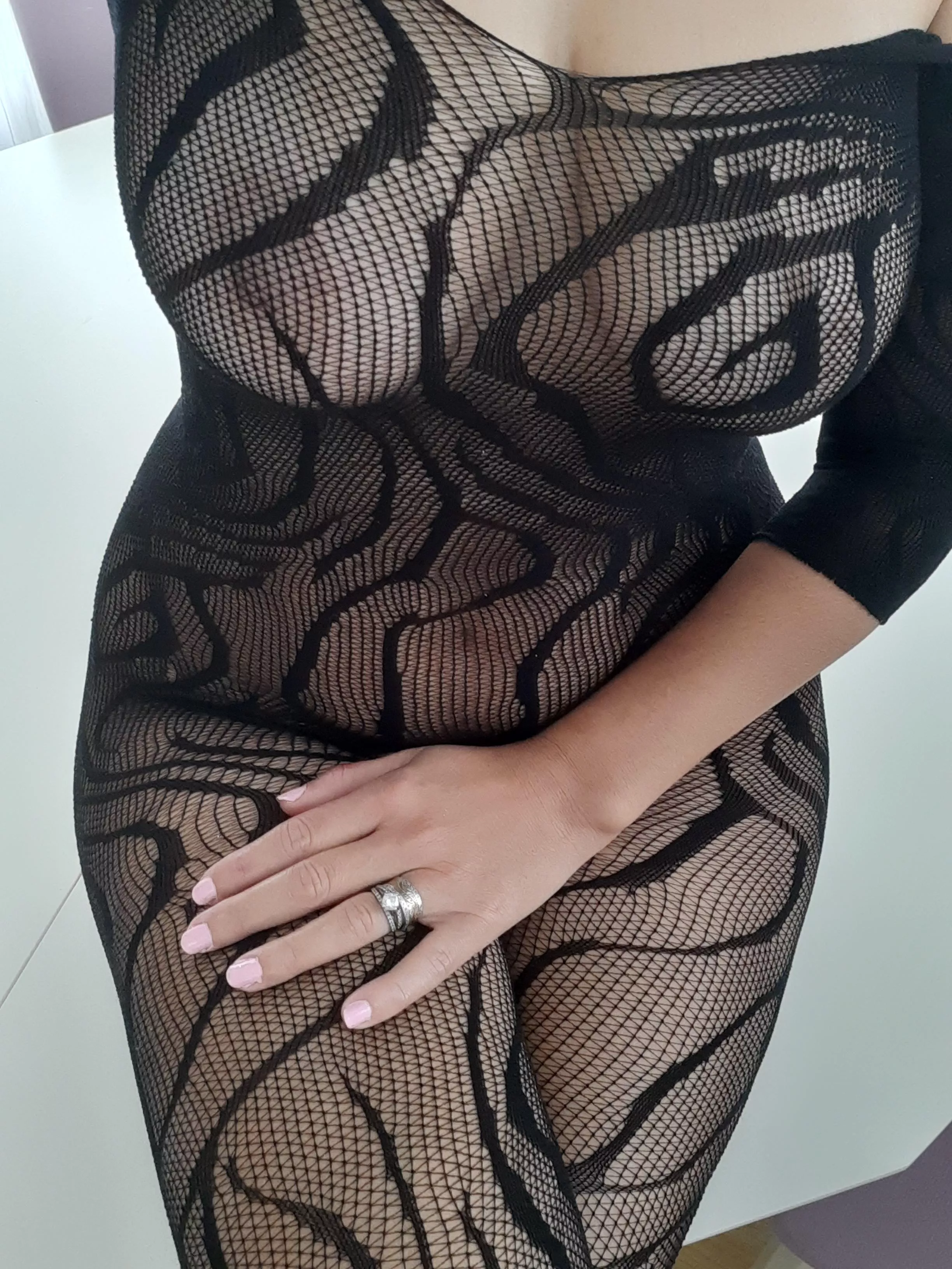 Showing off my wedding ring in bodystockingsâ¤ï¸â€ðŸ”¥