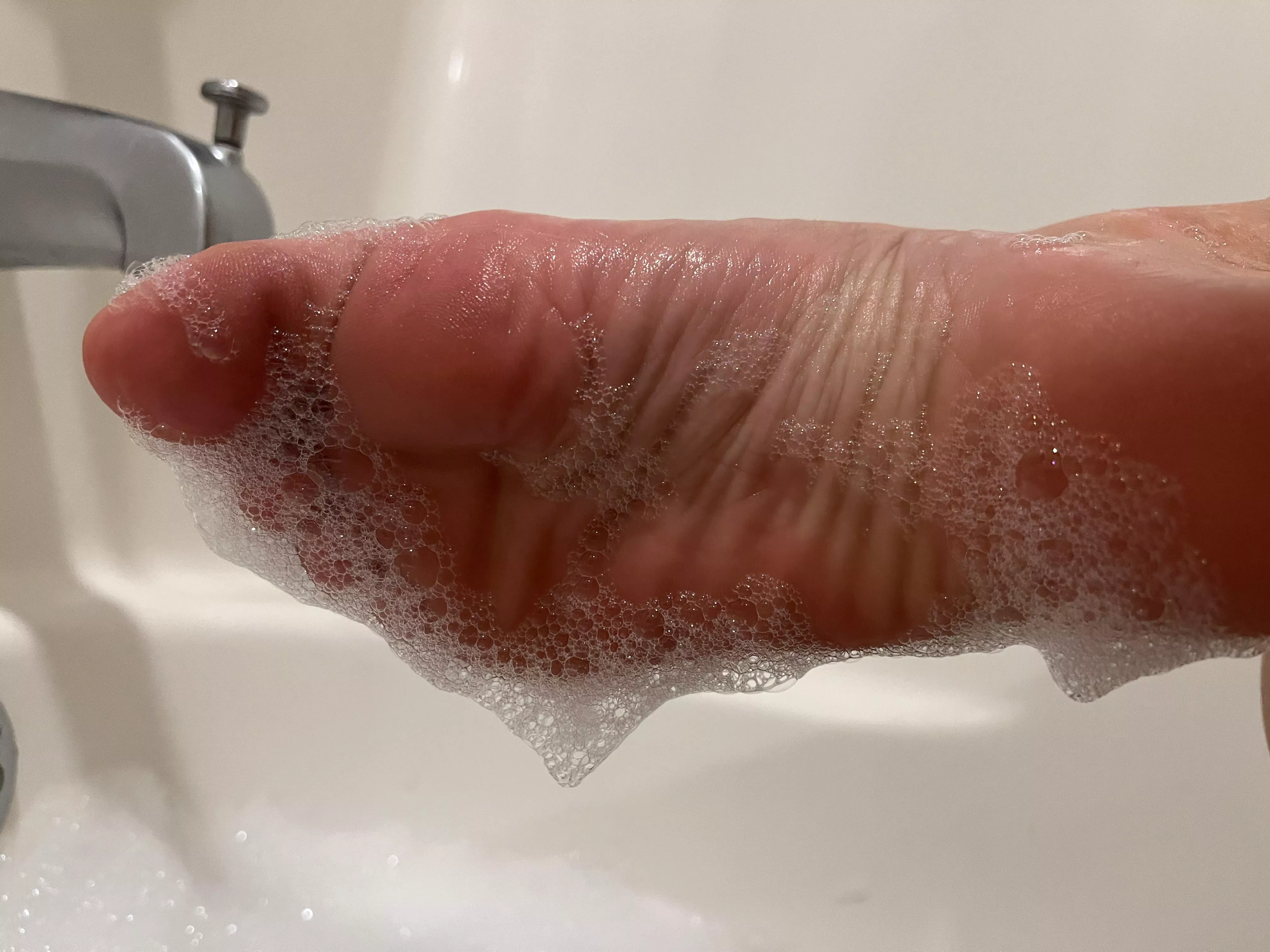 Soft, wet, soapy