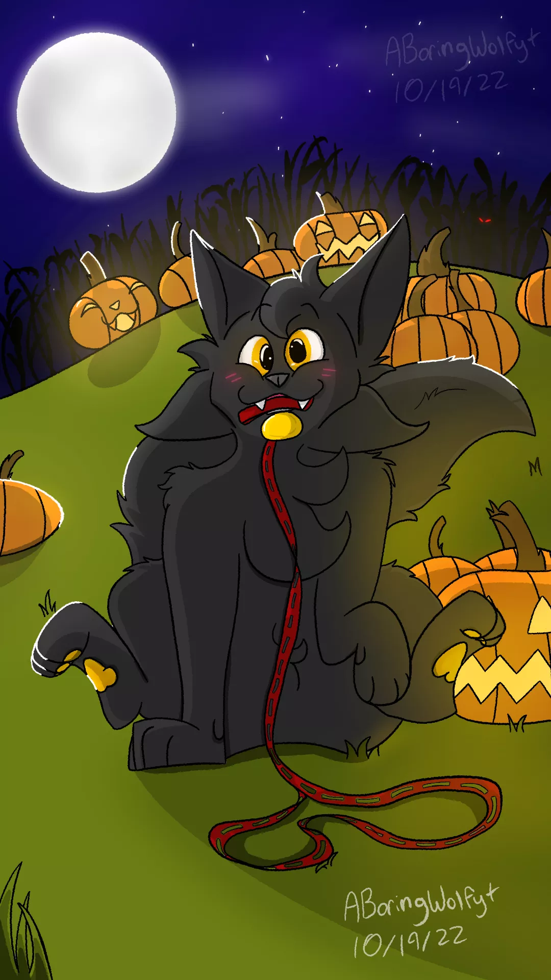 Decided to make an early Halloween drawing... happy early Halloween! :3