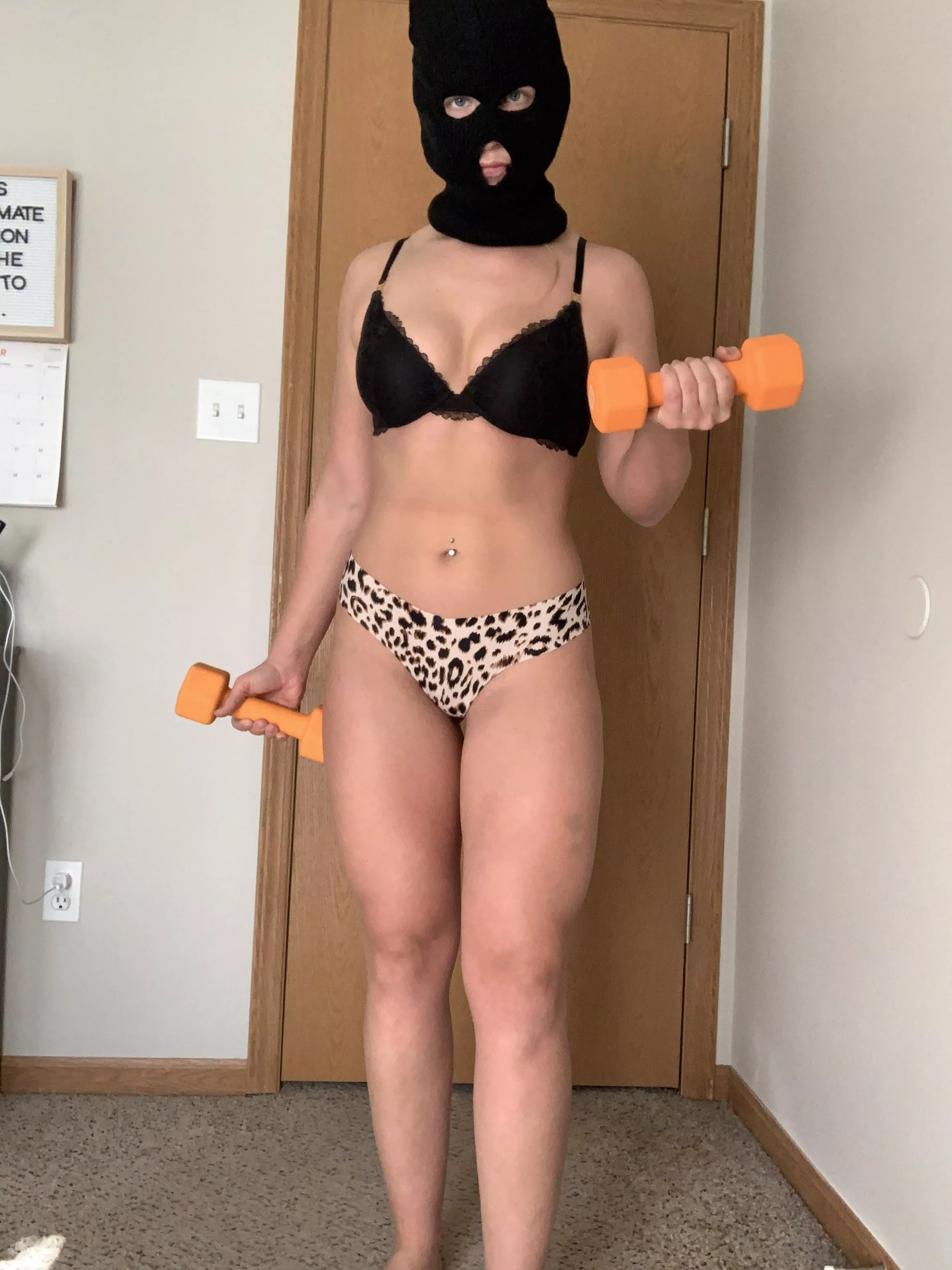 [F] Working out at home today!