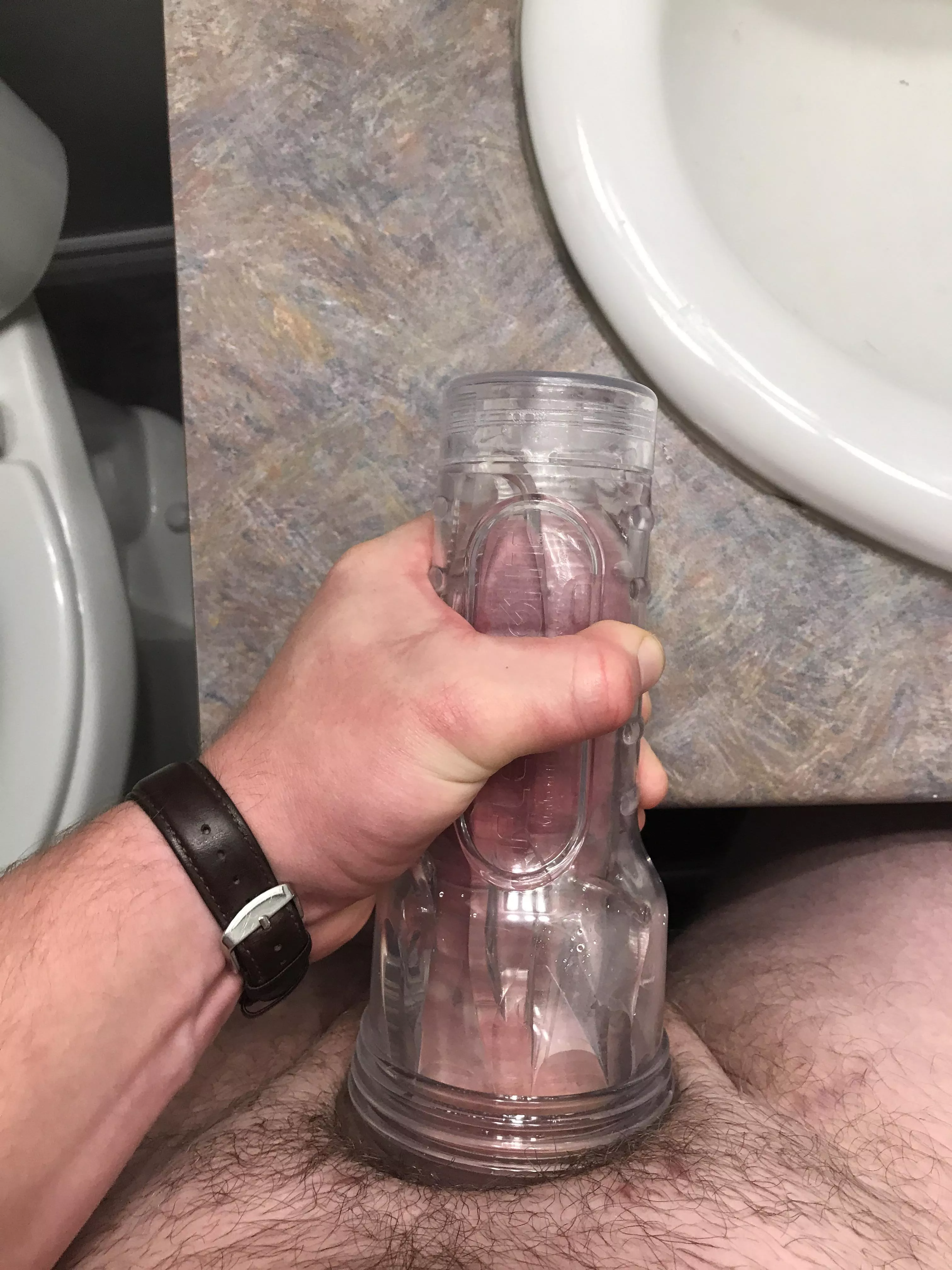 Filling up my new Fleshlight Ice Lady