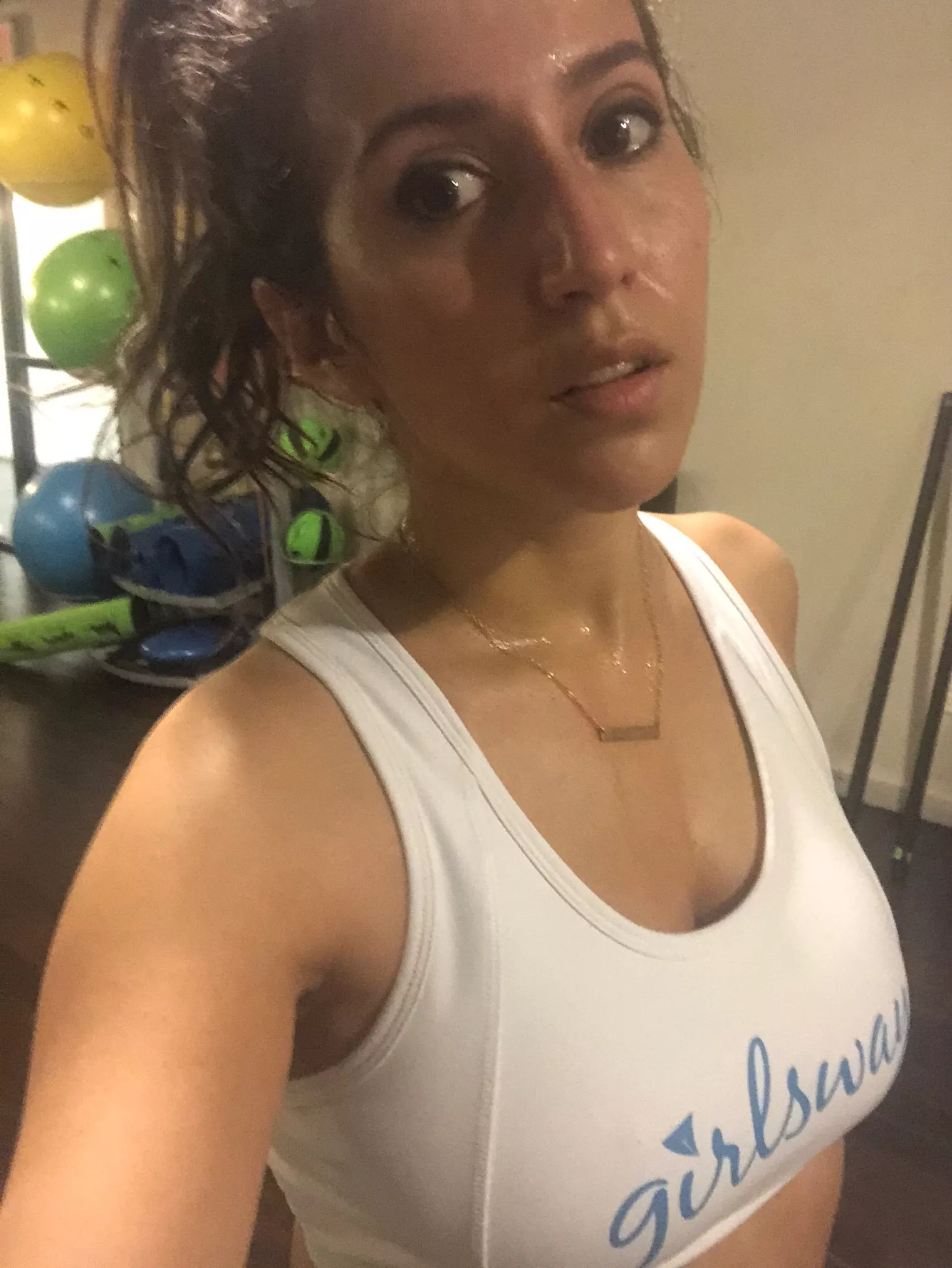 Getting sweaty.