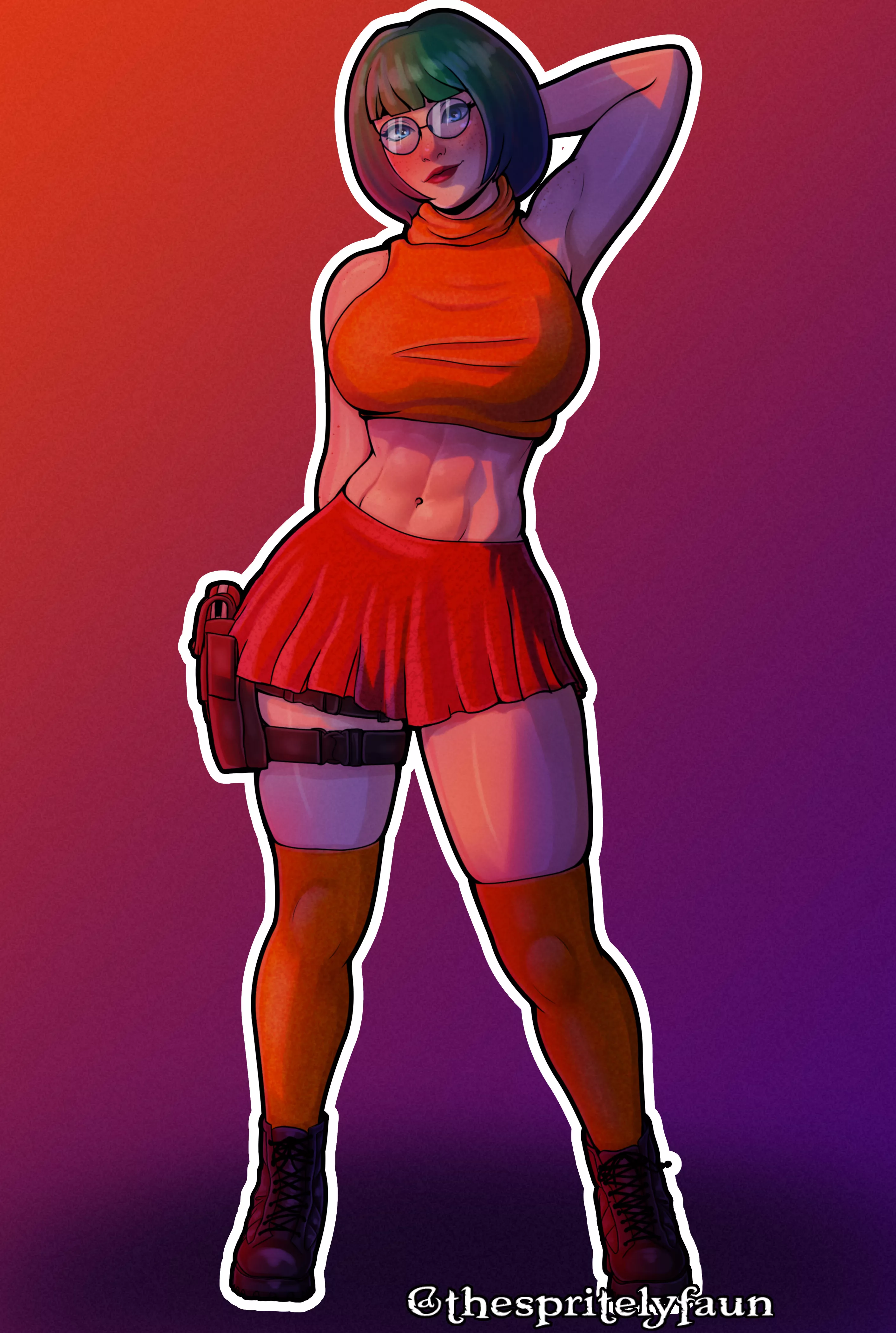 Just Ela trying on her Velma costume ;P (OC)