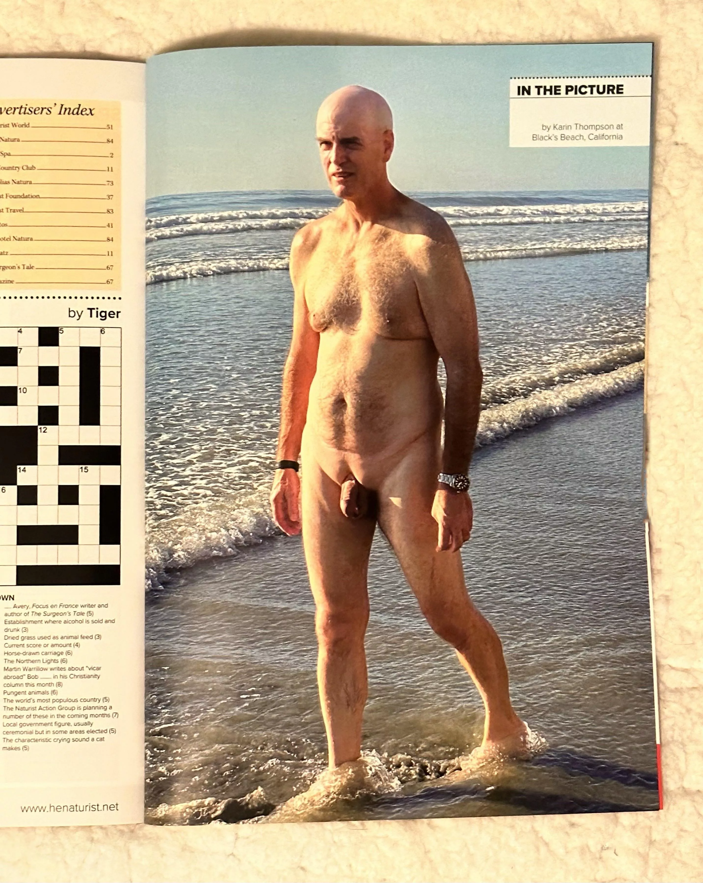 Me Featured In International Nudist Magazine, H&E July 2021