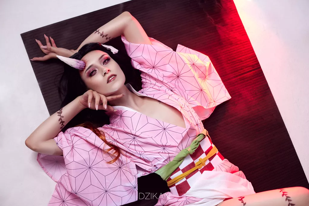 Nezuko make up~ (cosplay photoshoot by Dzikan)