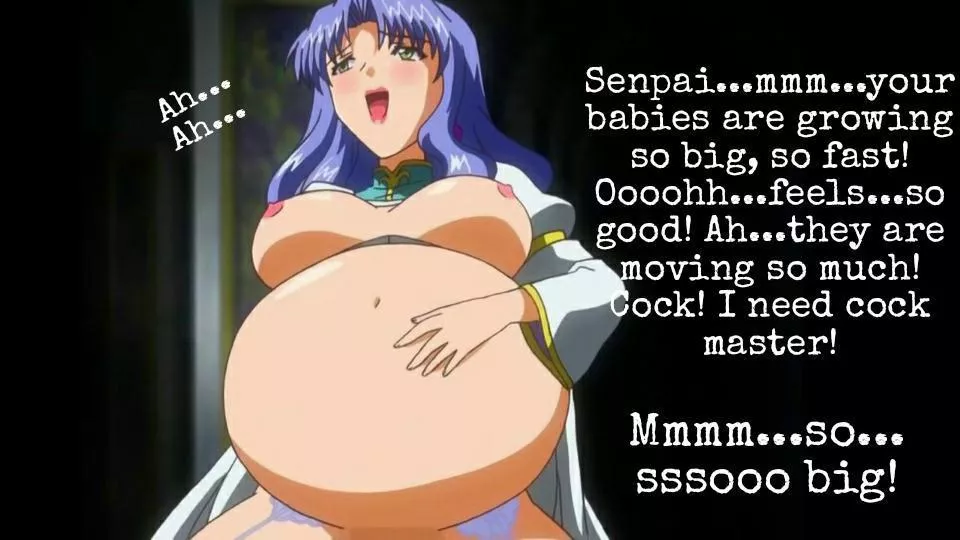 She is loving it (pregnant hentai captions)