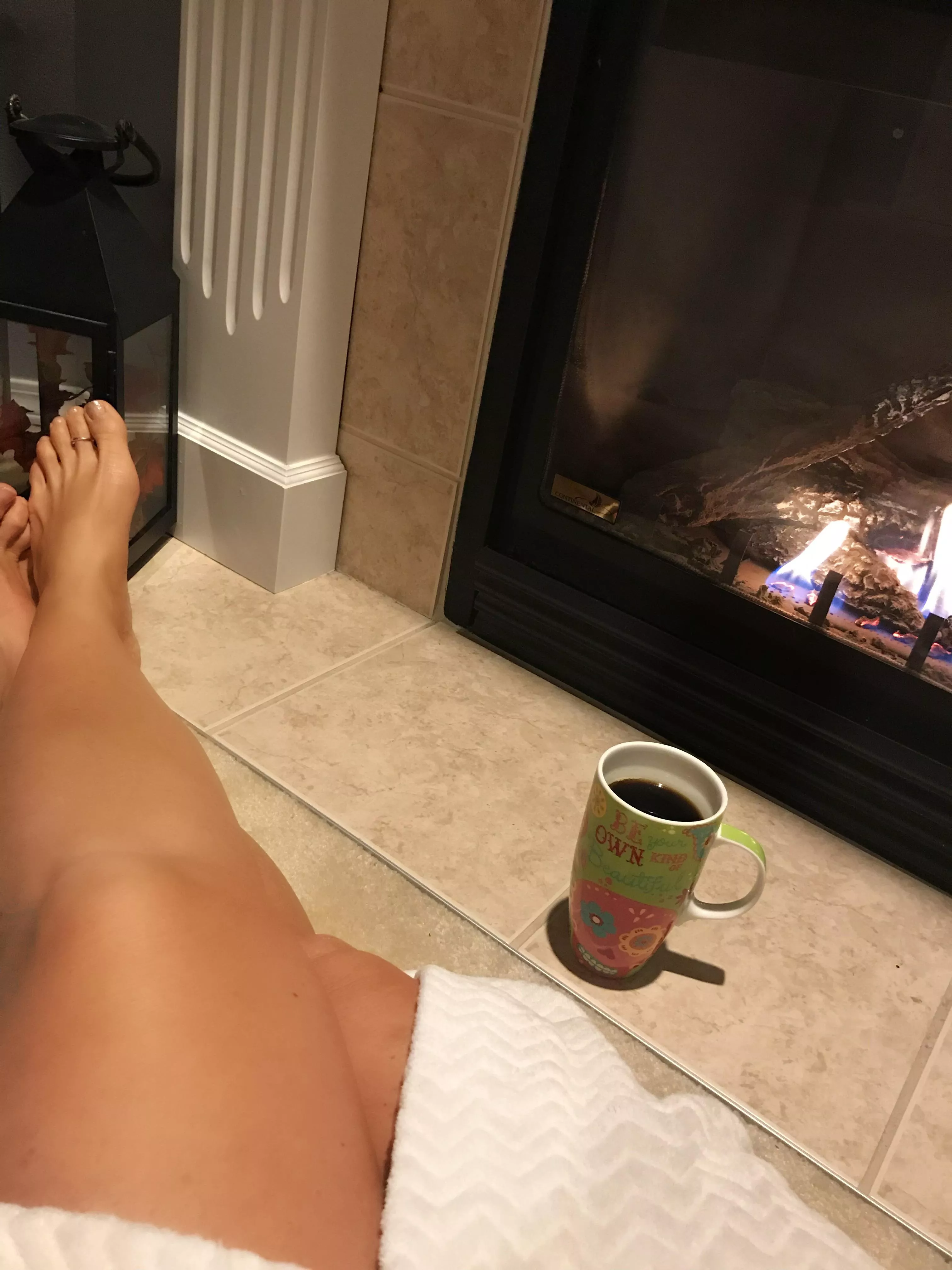 Warming up my toesâ€¦do they make you hot?