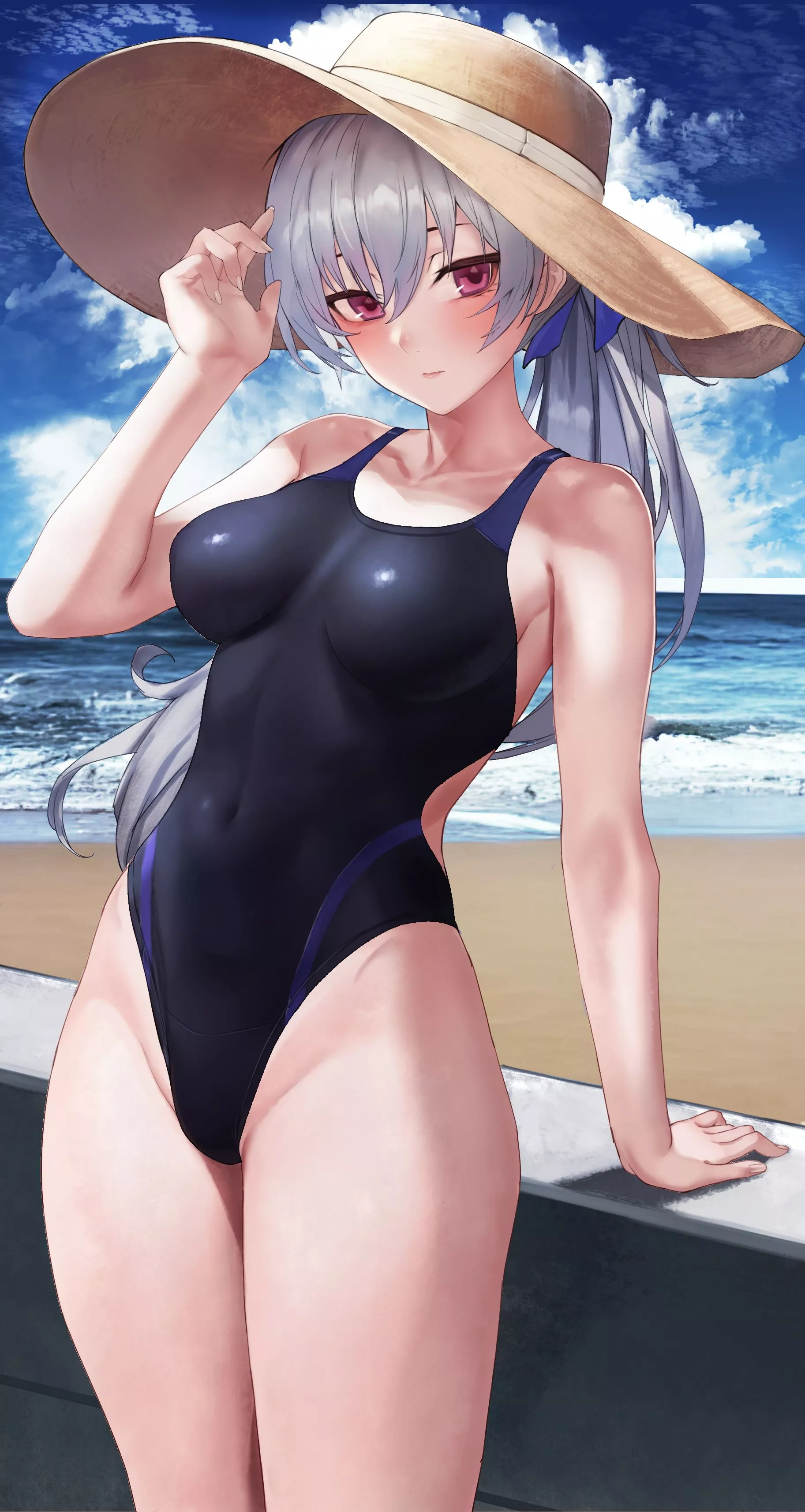 Yin Swimsuit Beauty (Sawatari Kazuma) [Darker Than Black]