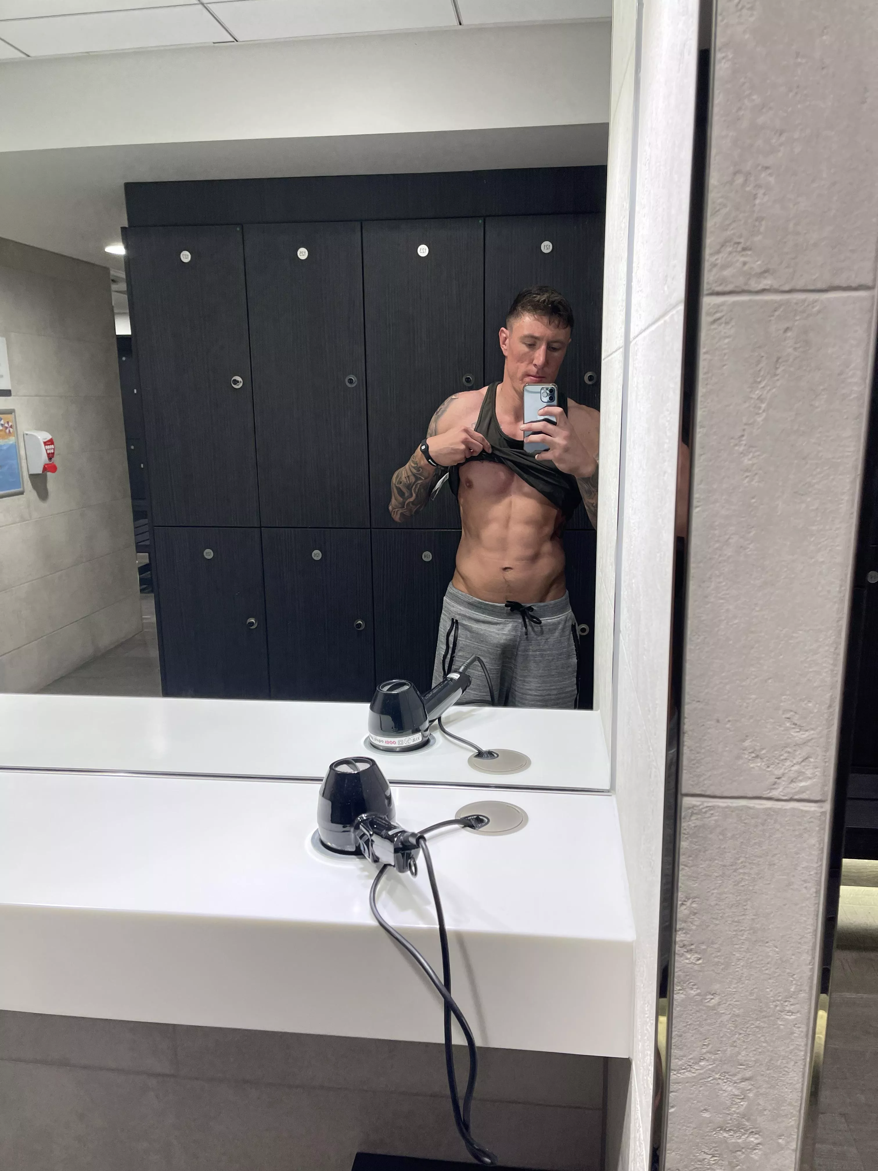 Gym locker room