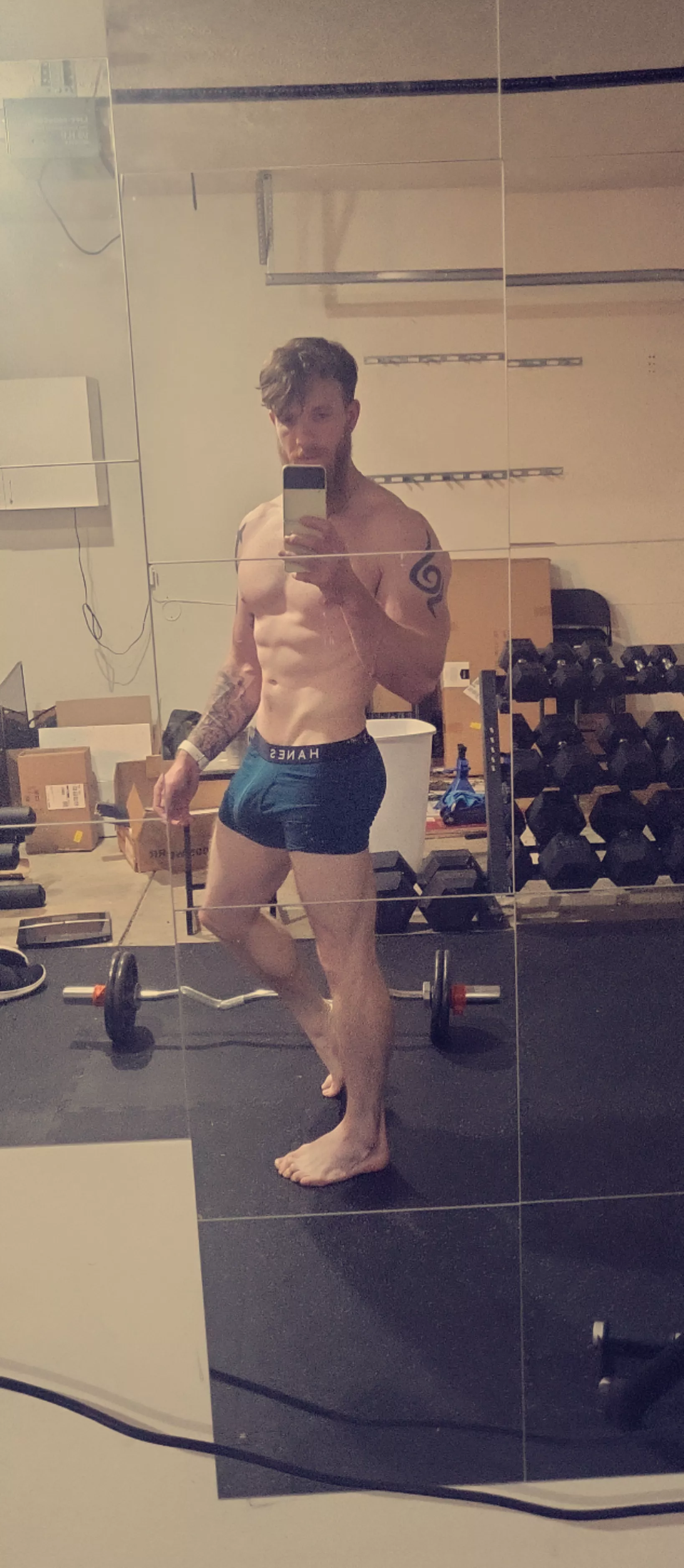 Just another garage gym selfie